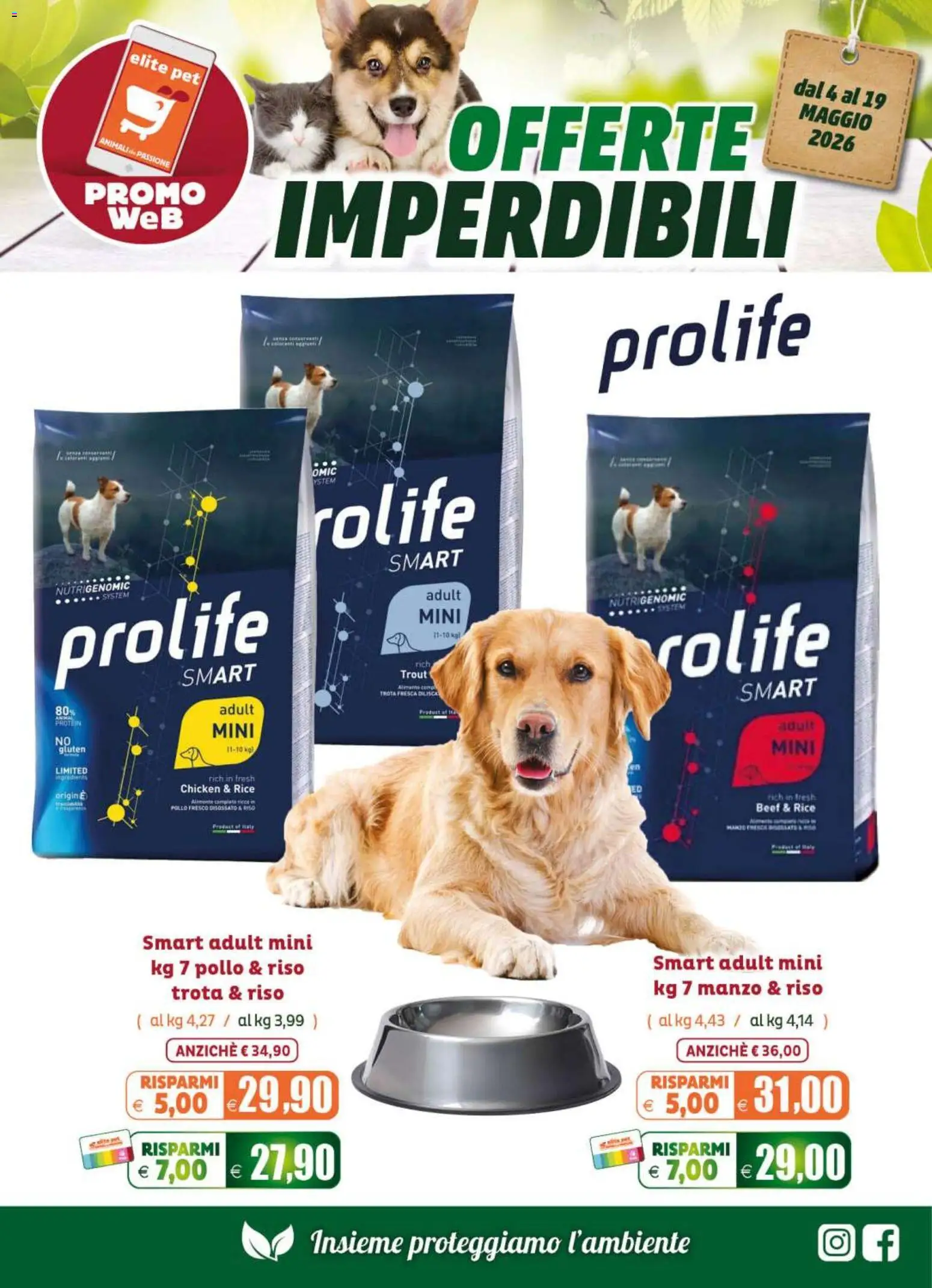 Volantino Elite Supermercati del 04.05.2026 | Pagina: 3 | Prodotti: Pollo, Riso, Manzo, Trota