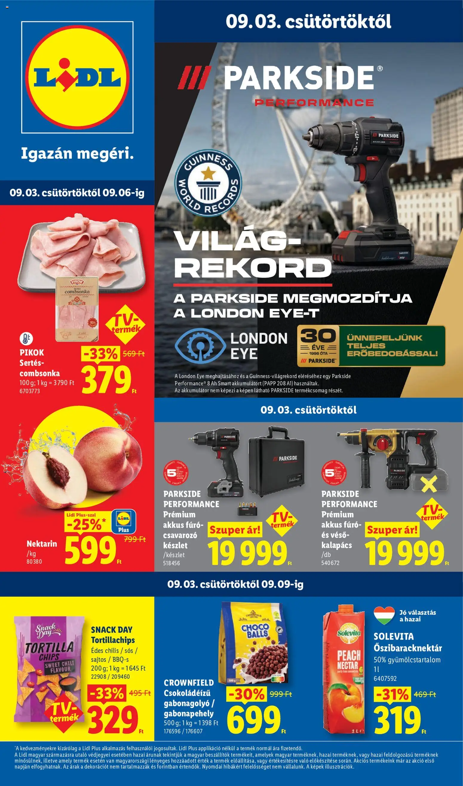 Lidl akciós ujság - amely érvényes a következő dátumtól: 2026.09.03. | Oldal: 1