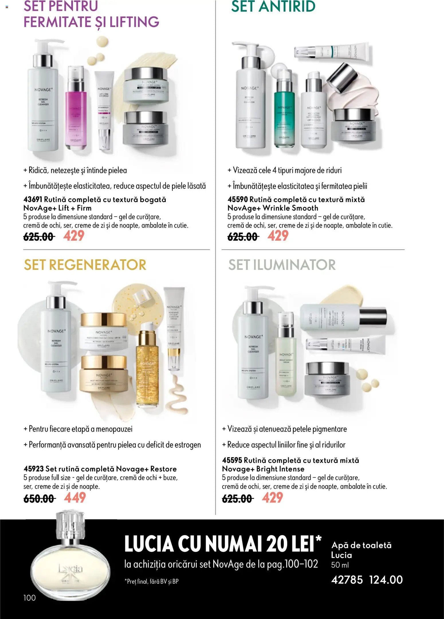 Noul catalog Oriflame – valabil de la 08.07.2026 | Pagină: 100 | Produse: Apă de toaletă, Iluminator, Cremă, Apă