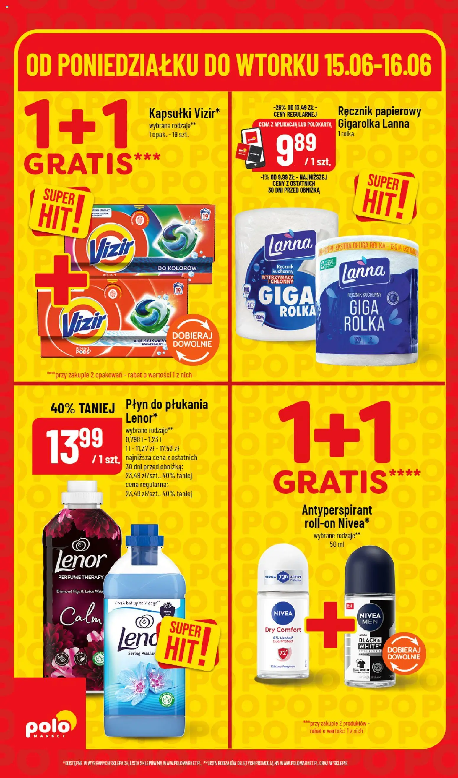 POLOmarket gazetka - Super Hity od 15.06.2026 | Strona: 6 | Produkty: PC, Antyperspirant, Ręcznik papierowy