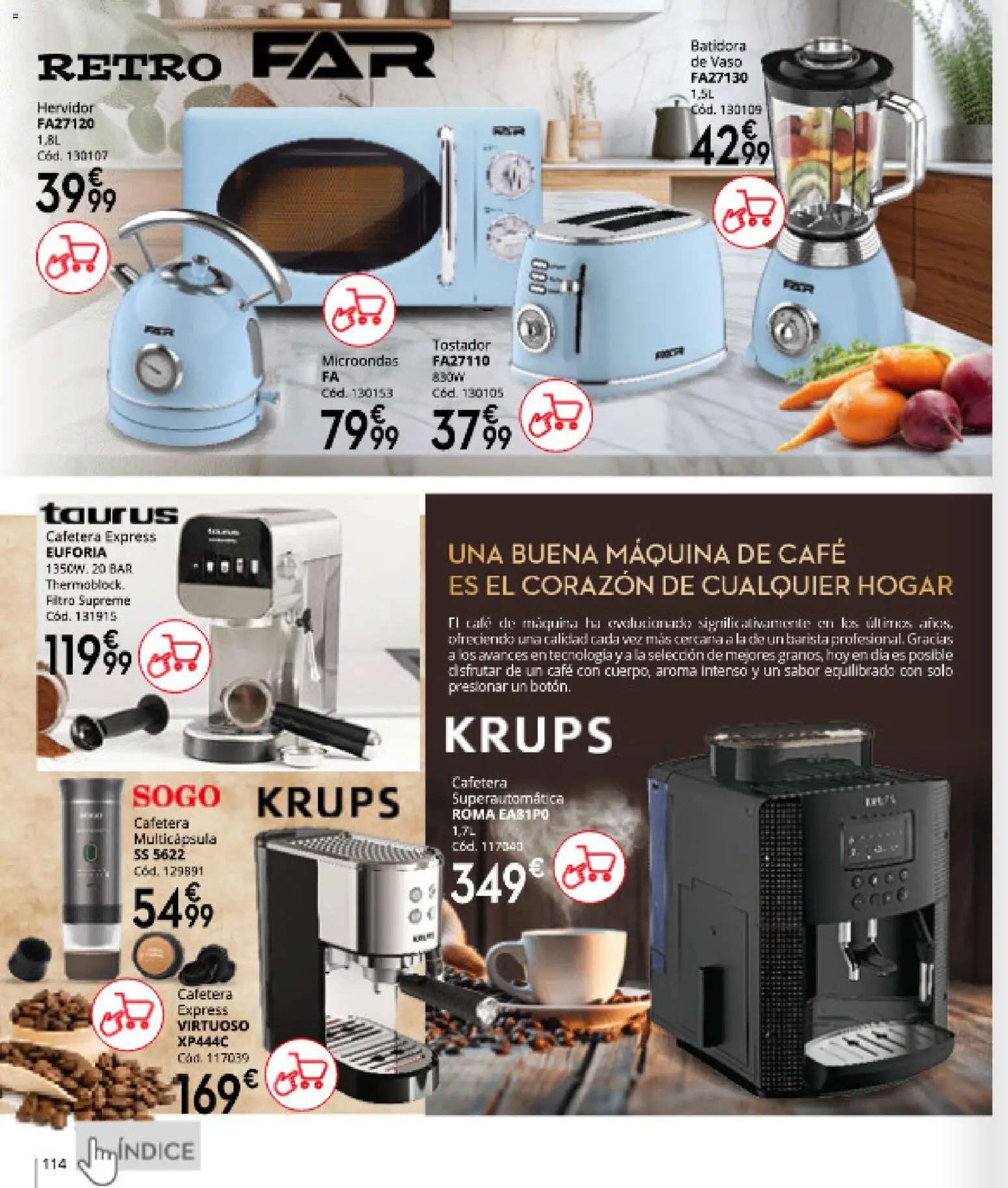 Conforama folleto │ válido desde el 16.04.2026 | Página: 114 | Productos: Café, Cafetera, Batidora, Tostador