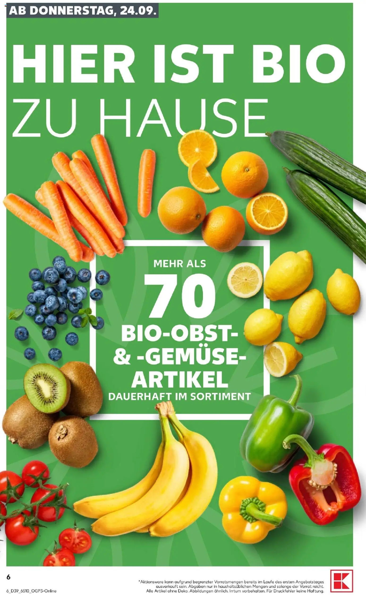 Kaufland Prospekt Köln – gültig ab 24.09.2026 | Seite: 6 | Produkte: Gemüse