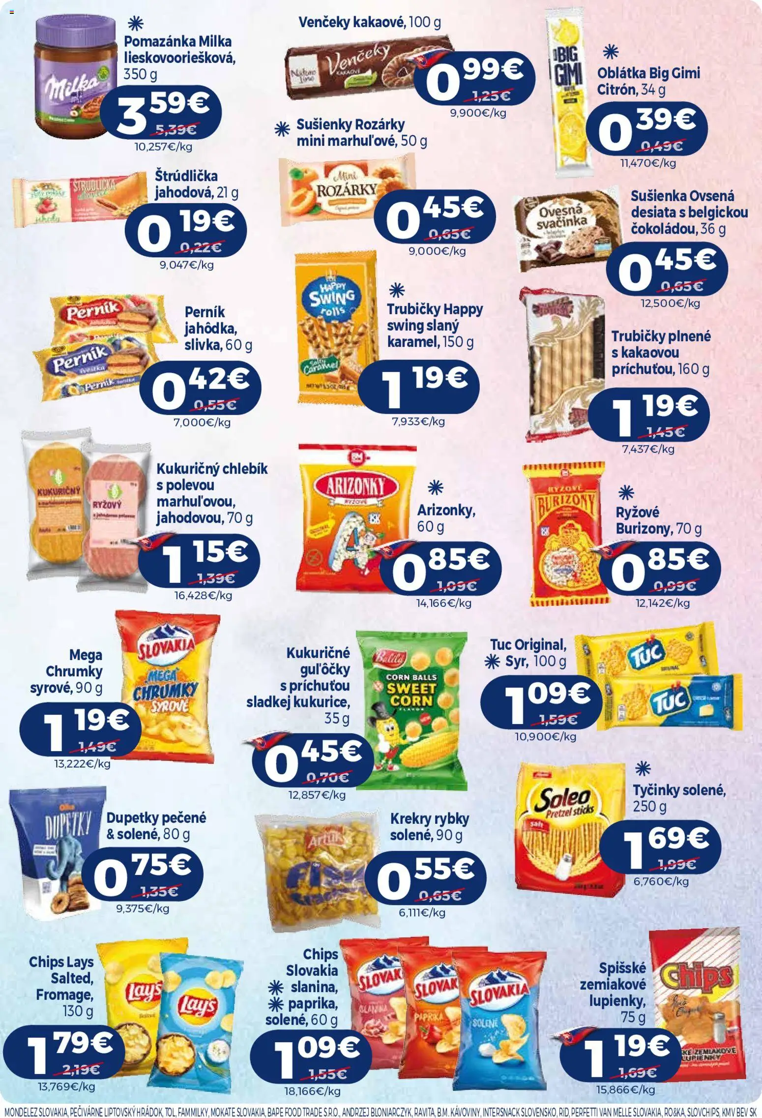 Nové Milk Agro akcie – leták je platný od 07.10.2026 | Strana: 11 | Produkty: Slanina, Sušienky, Trubičky, Milka