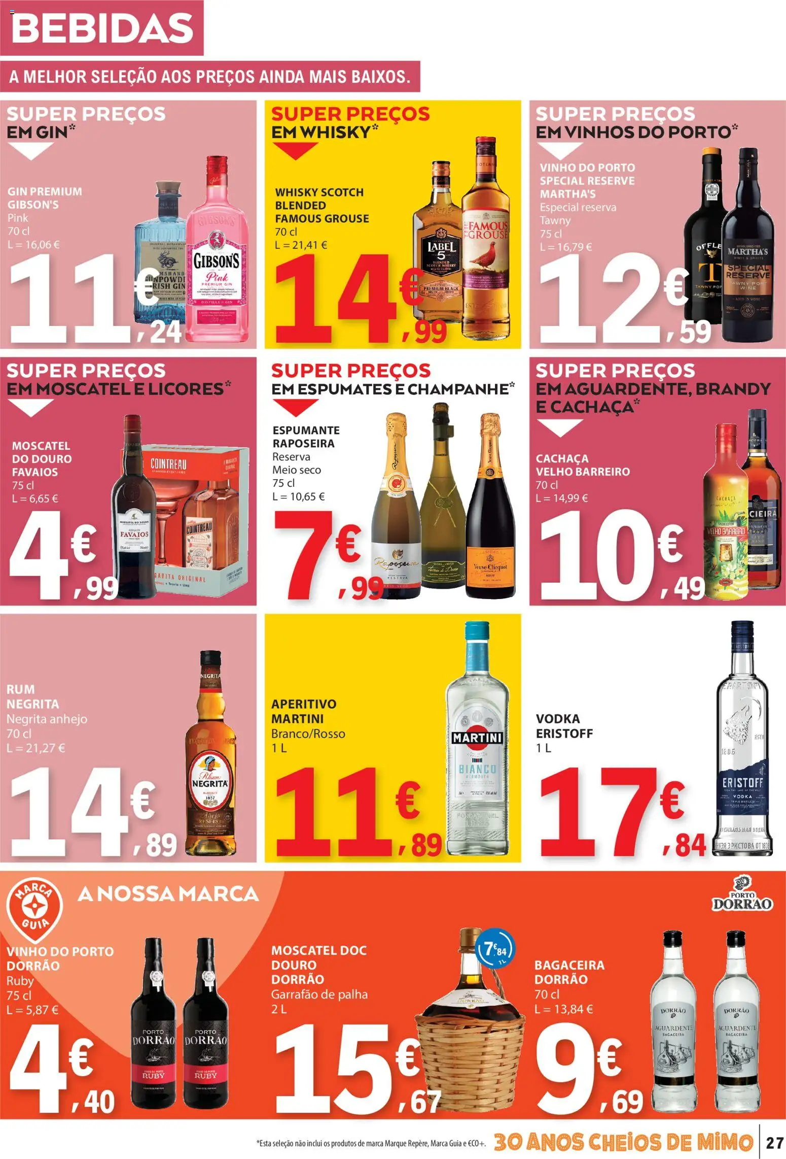 E.Leclerc folheto │ válido de 03/09/2026 | Página: 27 | Produtos: Brandy, Bebidas, Cachaça, Vodka