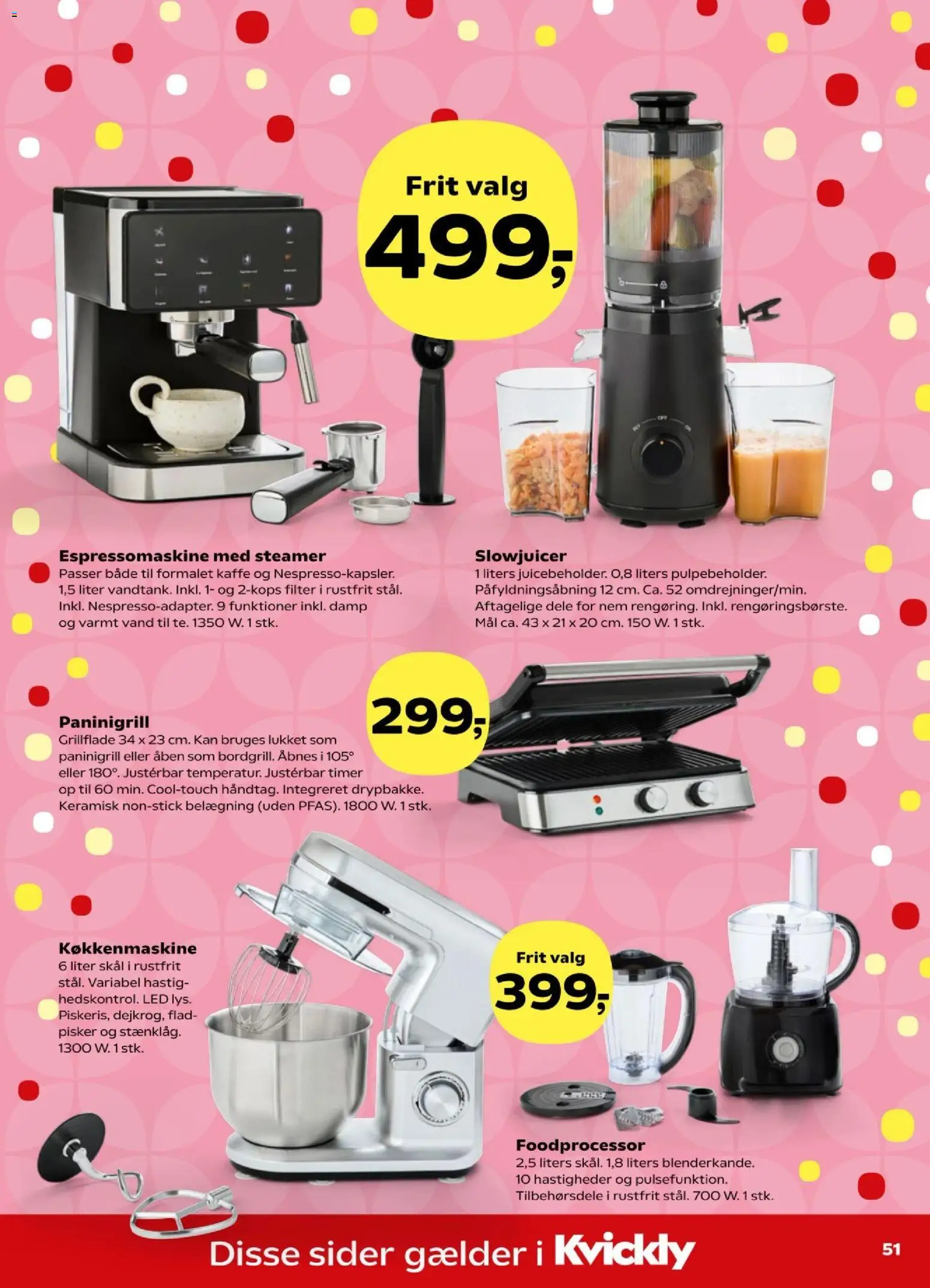 Kvickly tilbudsavis – gyldig fra 07/08/2026 | Side: 56 | Produkter: Processor, Søm, Grill, Juicer