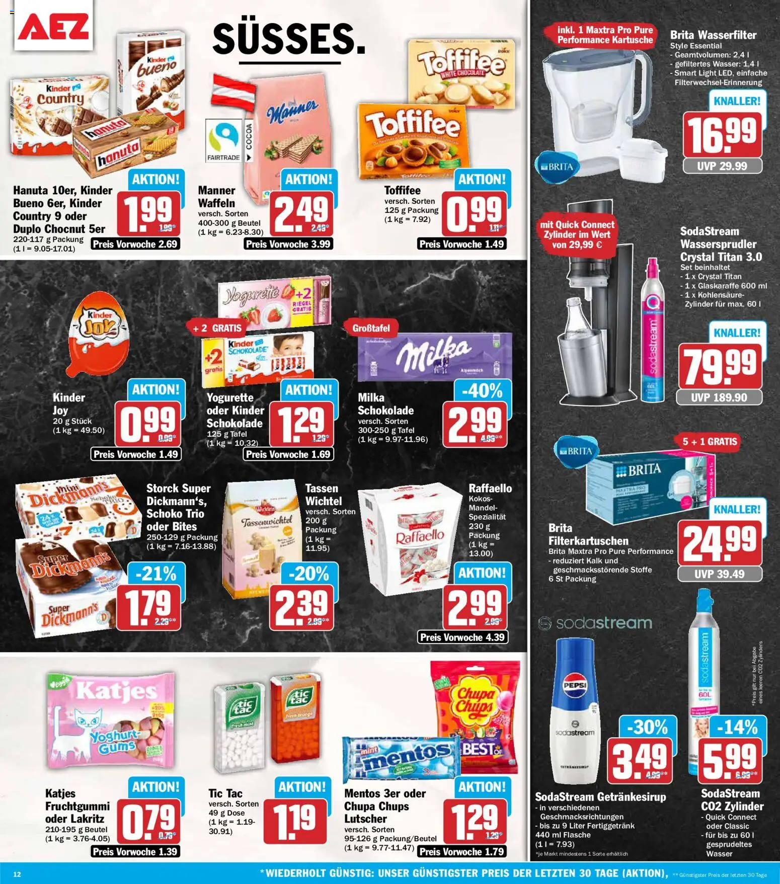 AEZ Prospekt 	 – gültig ab 18.05.2026 | Seite: 12 | Produkte: Raffaello, Yogurette, Schokolade, Waffeln