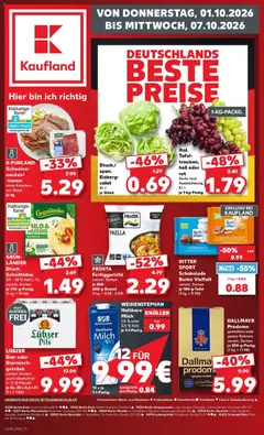 Kaufland Prospekt Berlin ab 01.10.2026 gültig