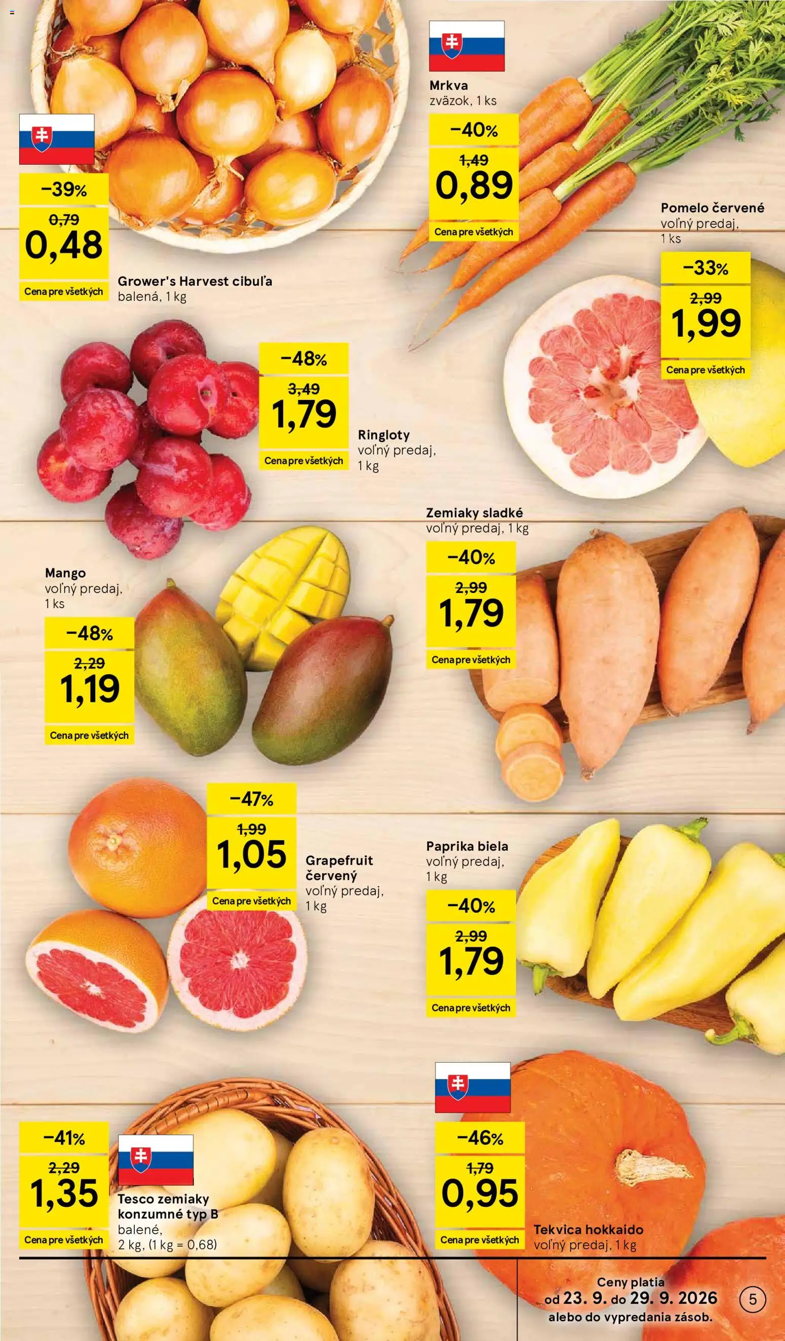 Nové Tesco akcie – leták je platný od 23.09.2026 | Strana: 5