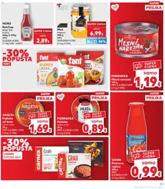 Kaufland - Split-Ravne njive - Pregled kataloga iz trgovine Kaufland, vrijedi od 21.10.2026 | Stranica: 23 | Proizvodi: Pasirana rajčica, Podravka, Pašteta, Umak