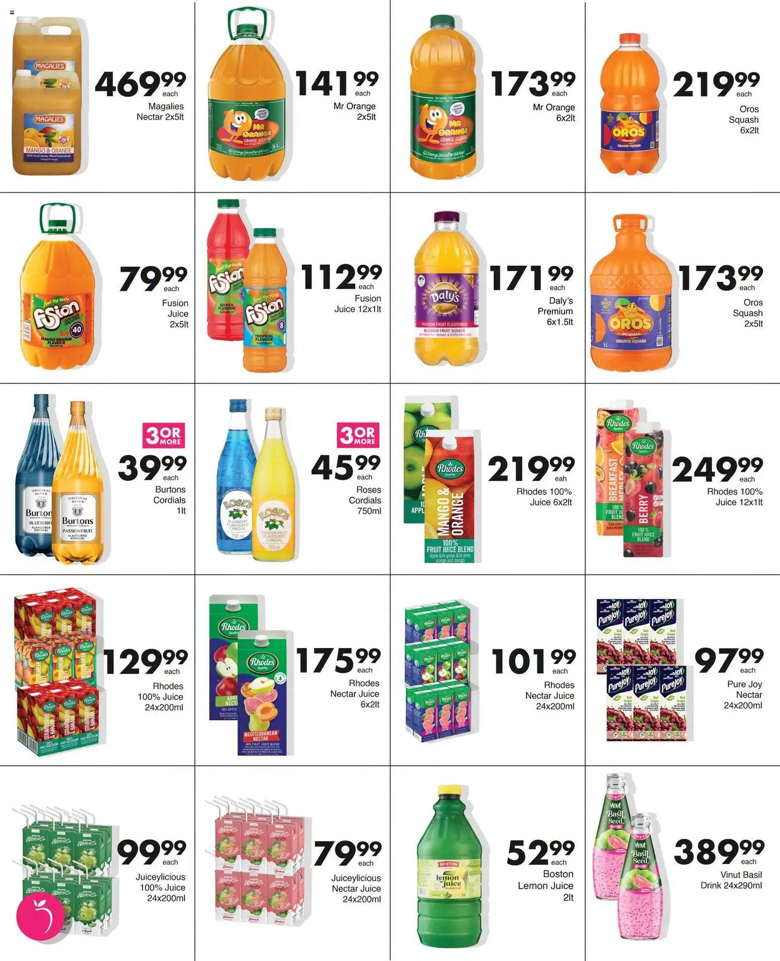 New Save catalogue – valid from 27/07/2026 | Page: 19 | Products: Lemon juice, Juice, Fruit, Mango
