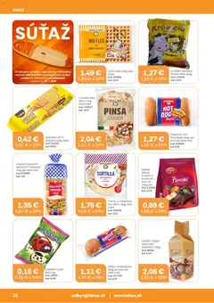 Labaš leták platný od 03.07.2026 | Strana: 22 | Produkty: Chlieb, Tortilla, Cukríky
