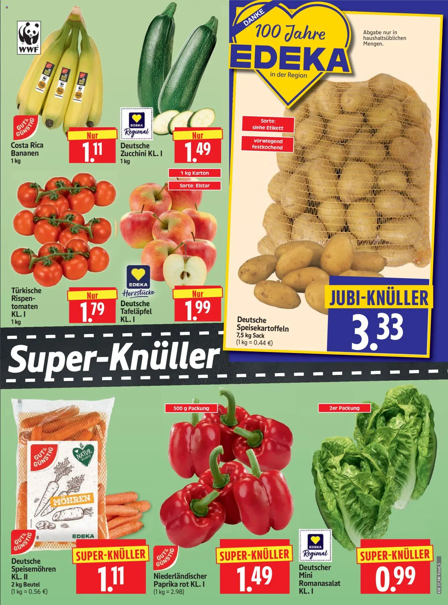 HERKULES Prospekt – gültig ab 07.09.2026 | Seite: 5 | Produkte: Paprika rot, Bananen, Tomaten, Mohren