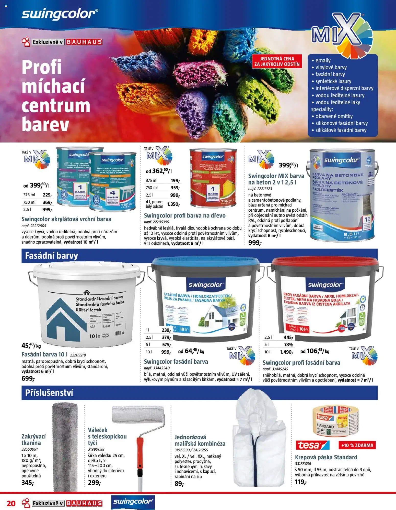 Bauhaus leták od 04.09.2026 | Strana: 20 | Produkty: Kombinéza, Speciality, Váleček, Barvy