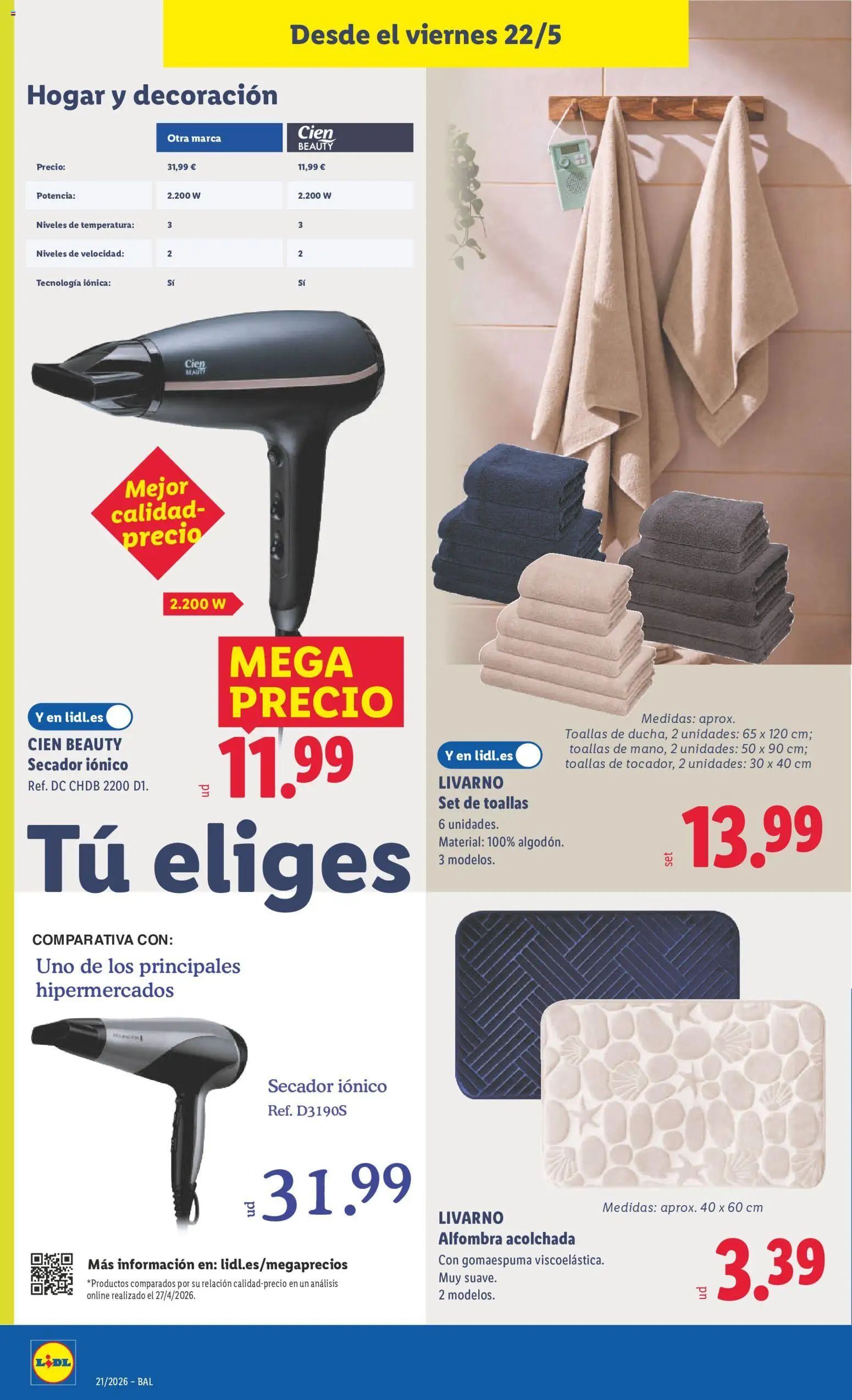 Lidl folleto de bazar │ válido desde el 18.05.2026 | Página: 26 | Productos: Alfombra