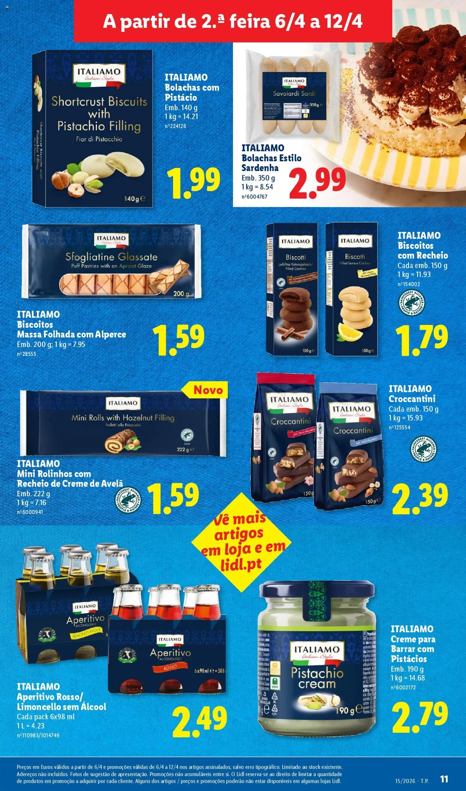 Lidl folheto │ válido de 06.04.2026 | Página: 11 | Produtos: Massa folhada, Puff, Café, Creme