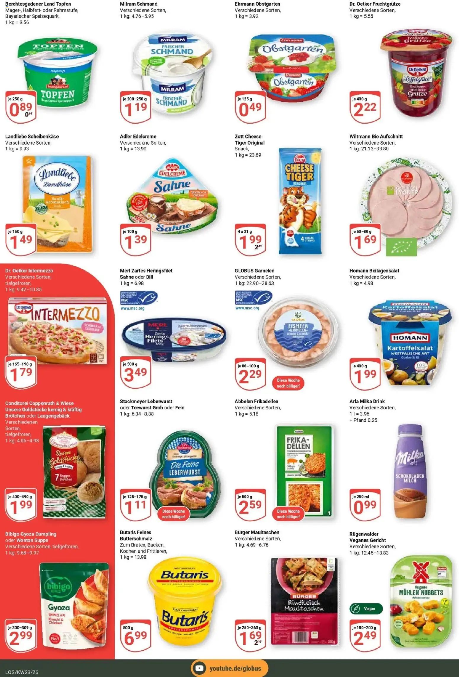 Globus Prospekt Losheim Am See – gültig ab 01.06.2026 | Seite: 2 | Produkte: Butterschmalz, Milch, Garnelen, Dill