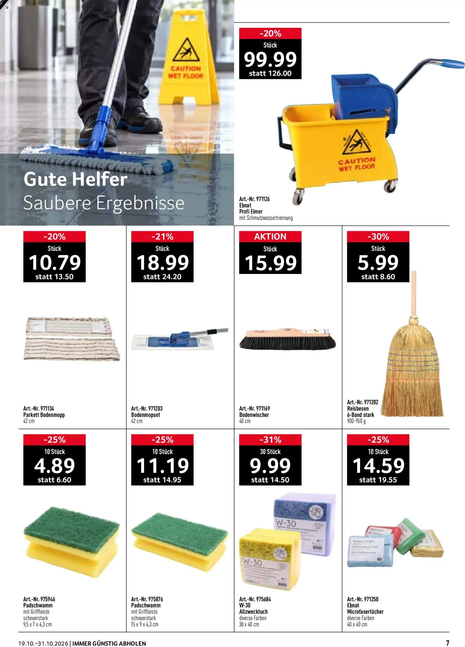 Prodega aktionen Reinigung – gültig ab 19.10.2026 | Seite: 7