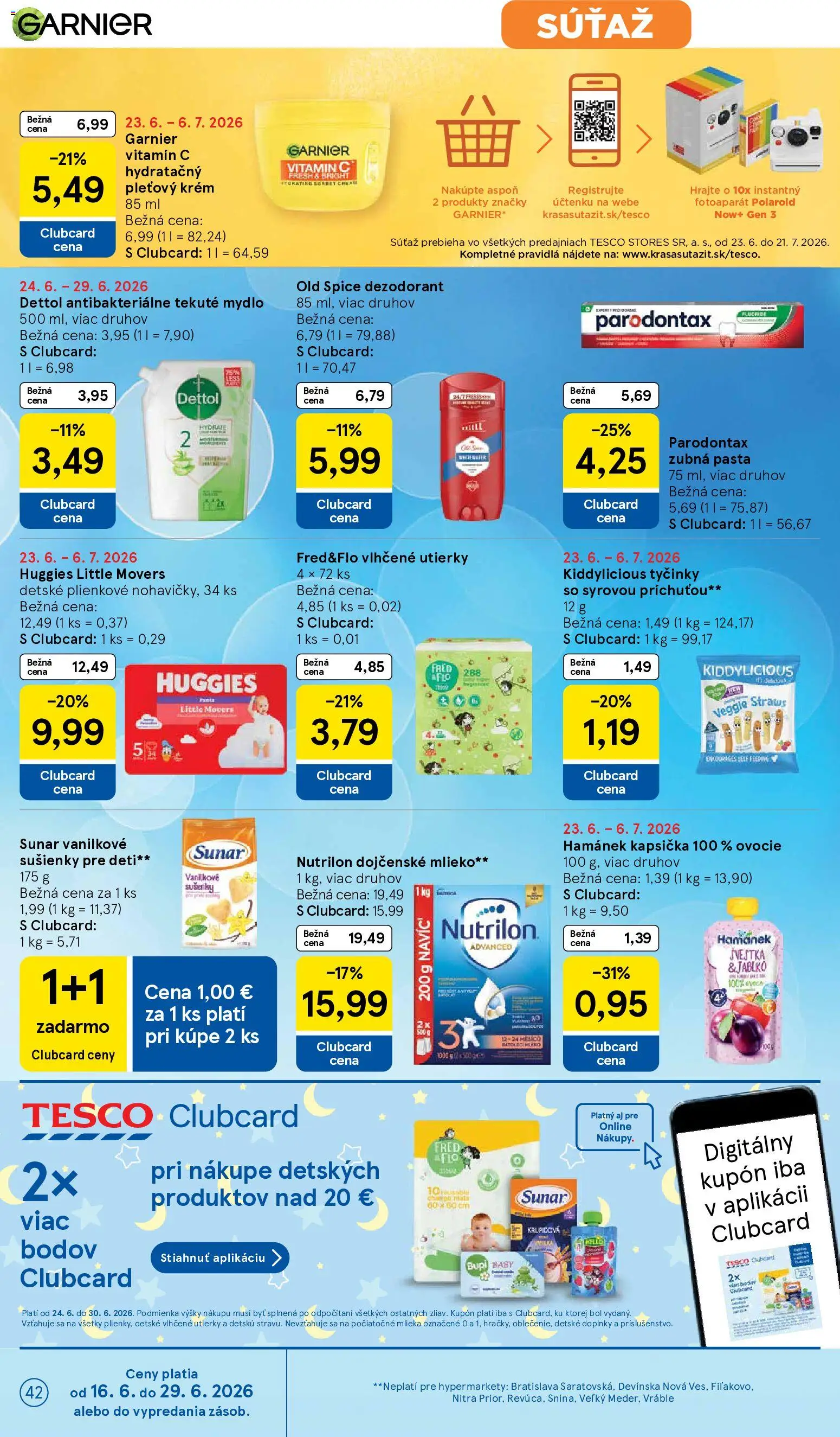 Nové Tesco akcie – leták je platný od 24.06.2026 | Strana: 42