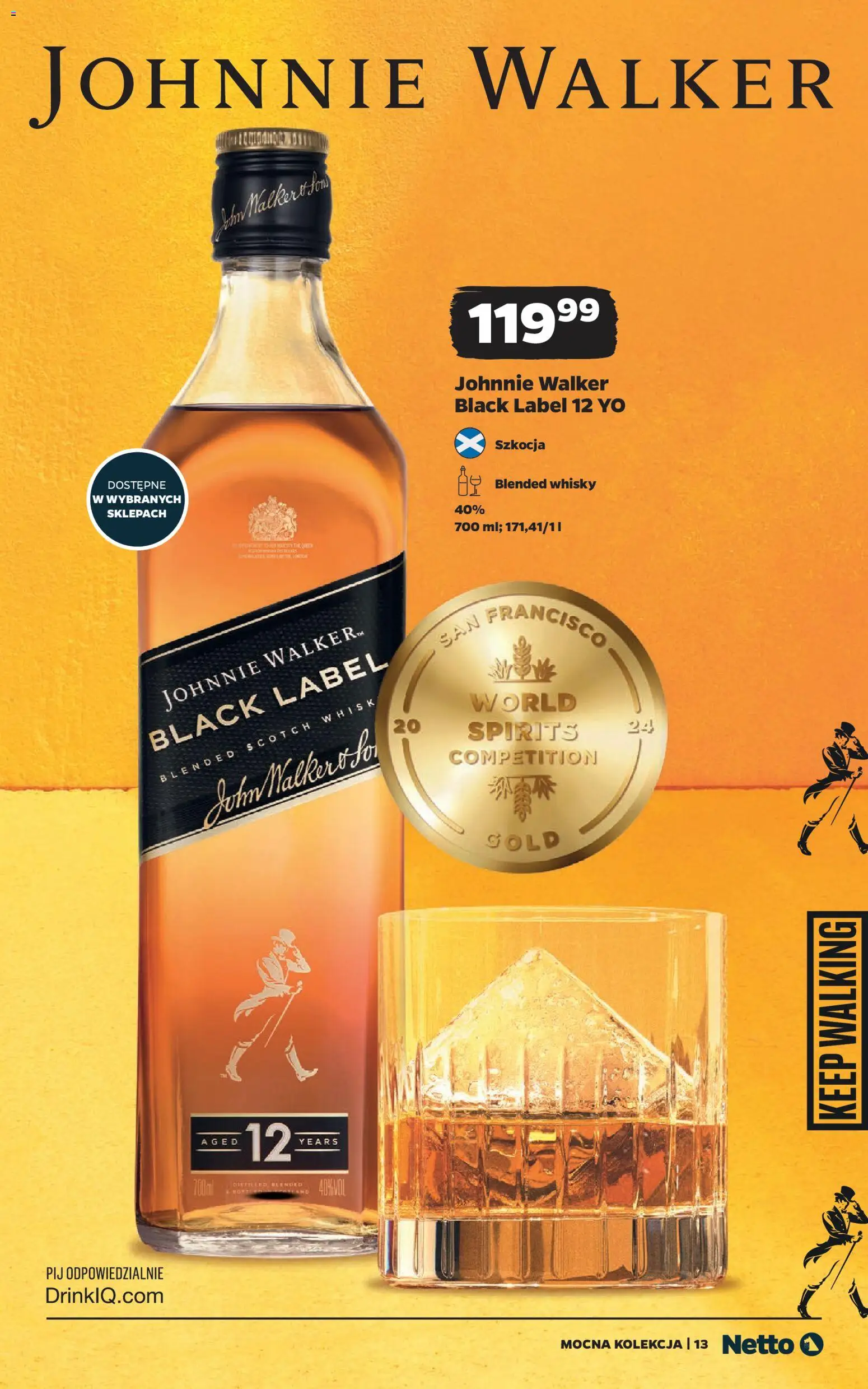 Netto gazetka - Alkohole mocne od 20.07.2026 | Strona: 13 | Produkty: Black Label, Whisky