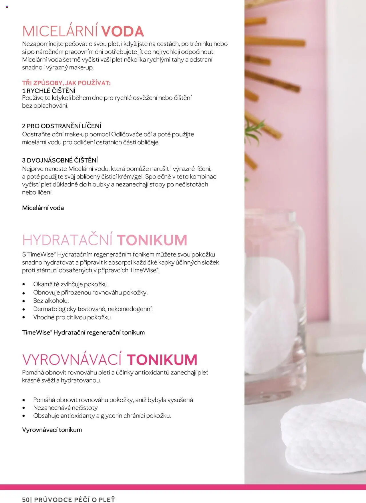 Mary Kay katalog - Průvodce péčí o pleť od 22.02.2025 | Strana: 50 | Produkty: Voda, Makeup, Toner, Glycerin