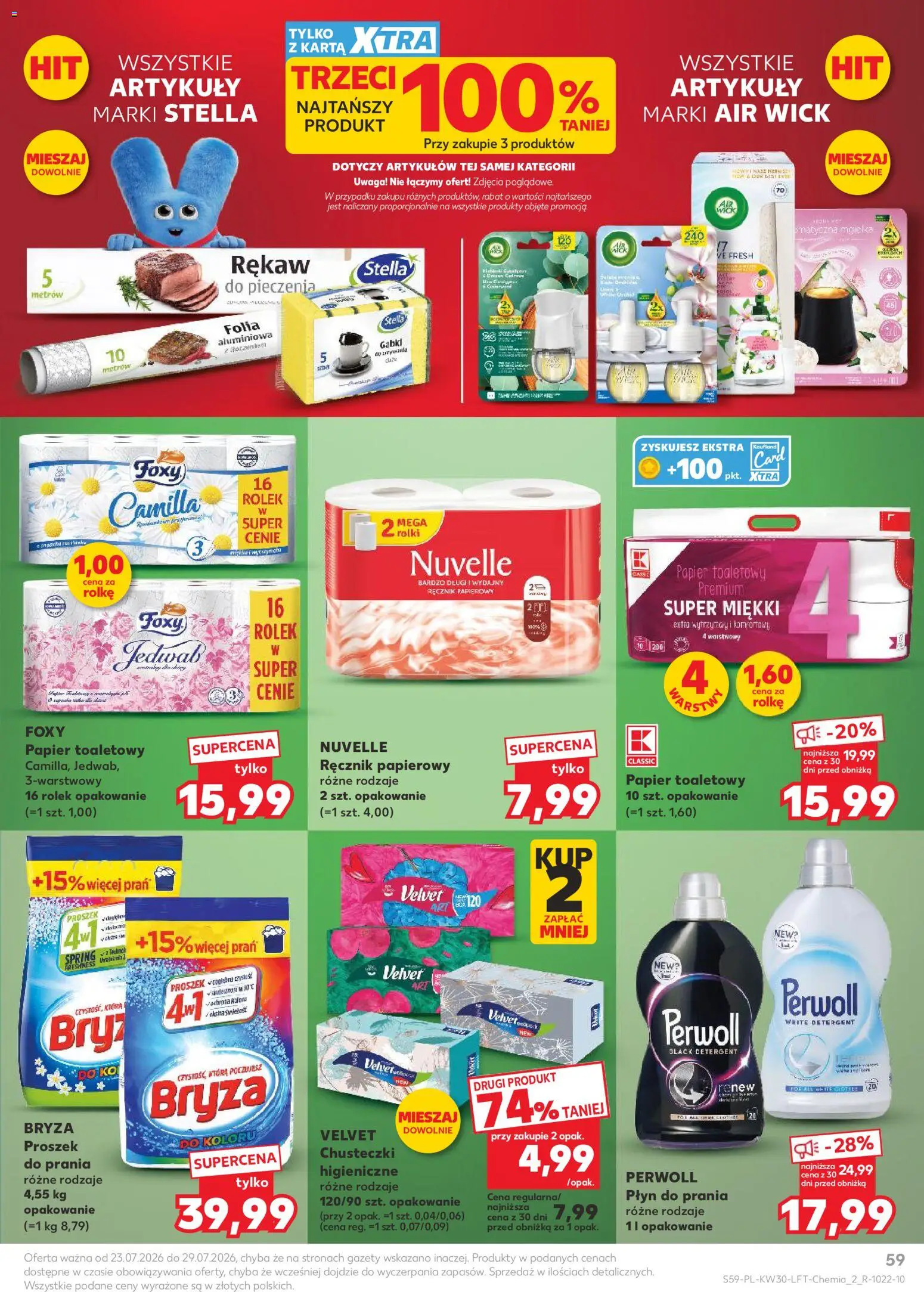 Kaufland Polsko leták od 23.07.2026 | Strana: 59 | Produkty: Perwoll, Velvet, Air Wick