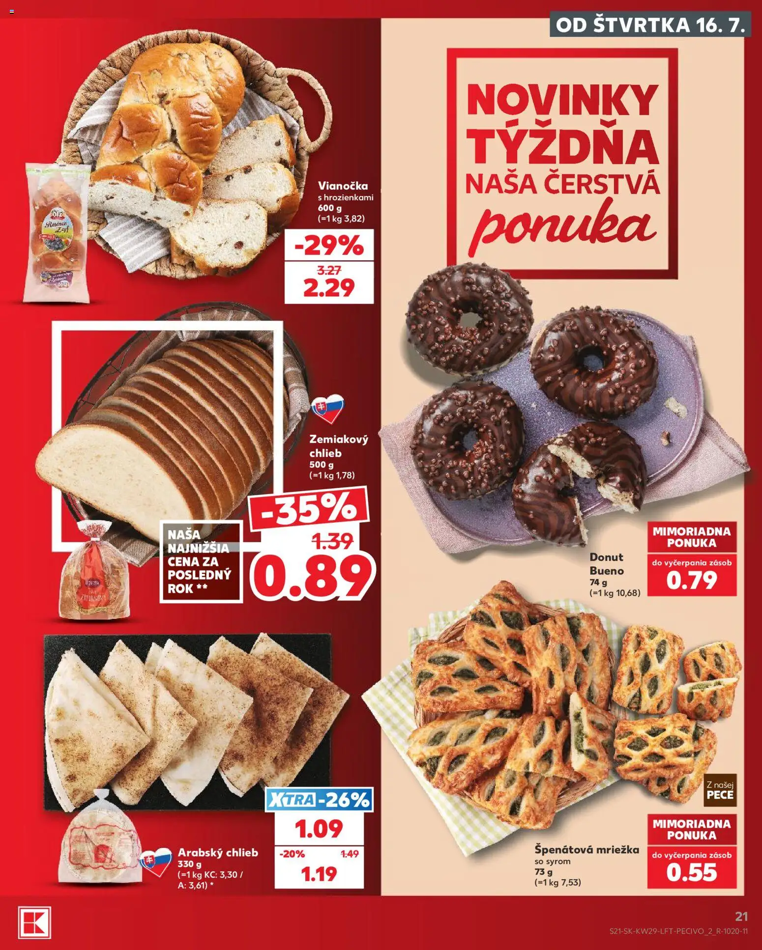 Kaufland SK akciós ujság - amely érvényes a következő dátumtól: 2026.07.16. | Oldal: 21 | Termékek: Só