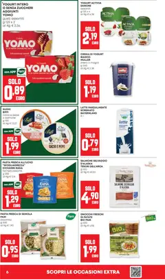 Anteprima del volantino PAM volantino valido a partire dal 08/10/2026 | Pagina: 6 | Prodotti: Crema, Yogurt bianco, Orecchiette, Sugo