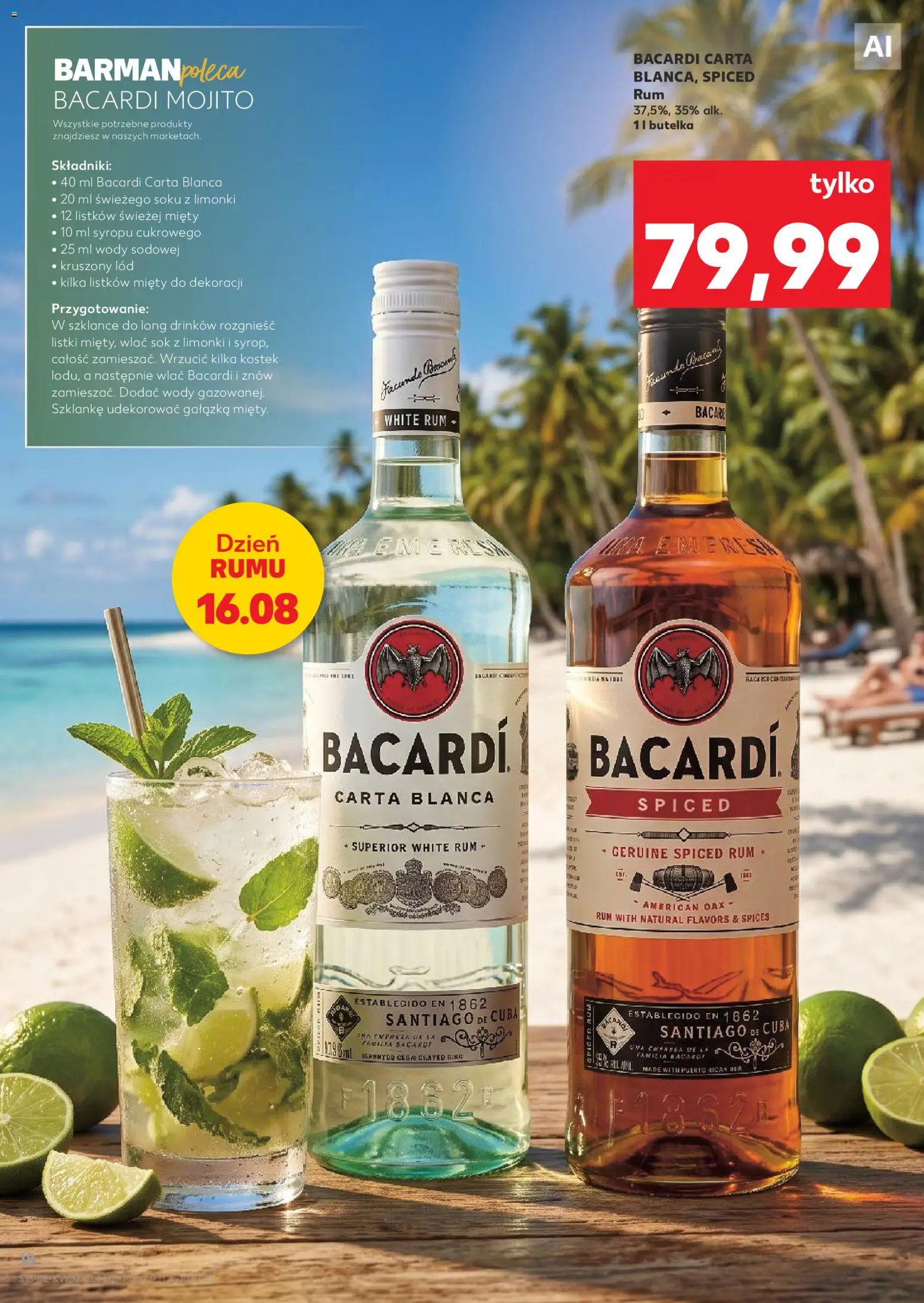 Kaufland Polsko leták - Barek od 06.08.2026 | Strana: 18 | Produkty: Rum, Mojito