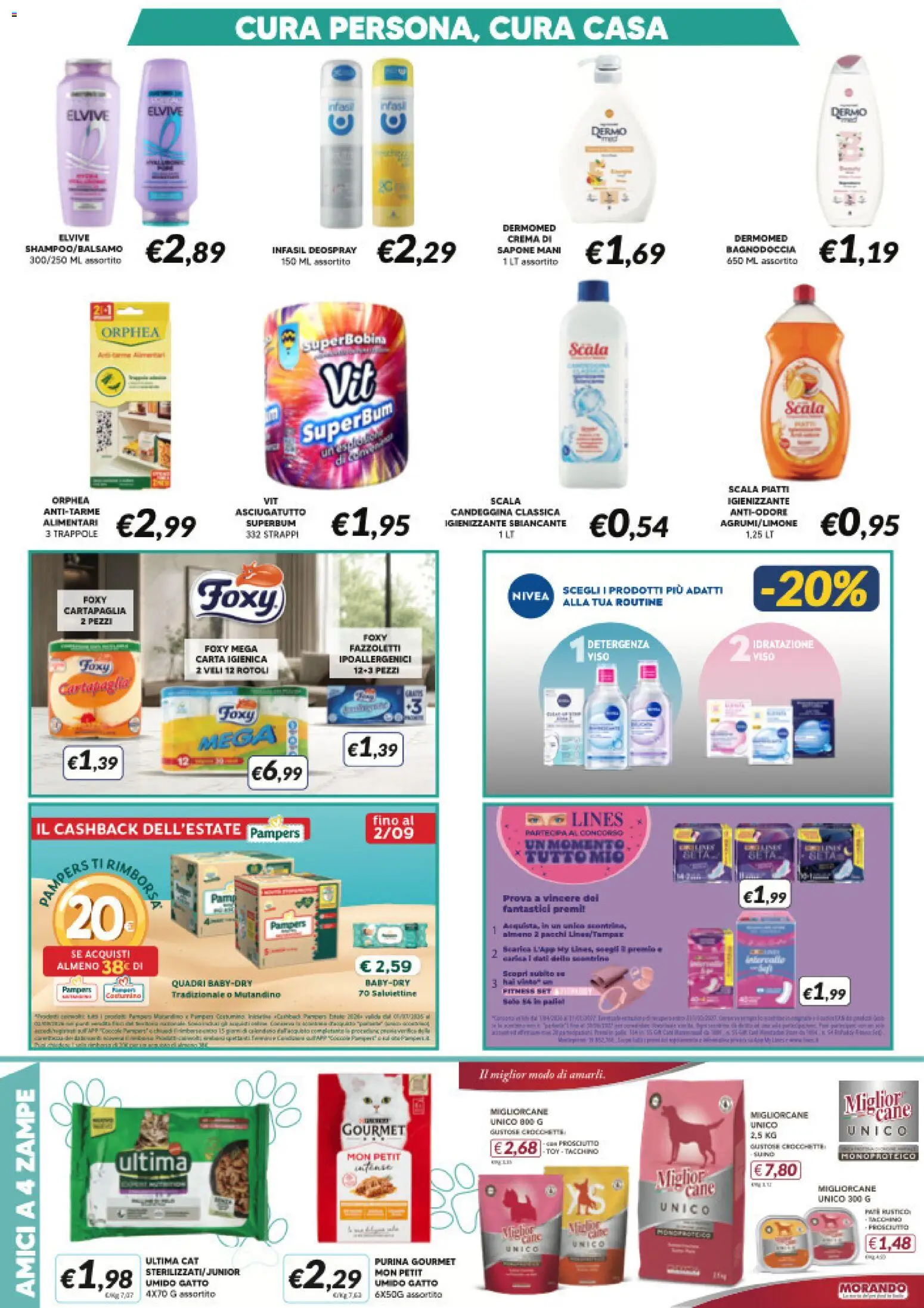 Volantino Visotto del 01/07/2026 | Pagina: 7 | Prodotti: Sapone, Sale, Crocchette, Scala