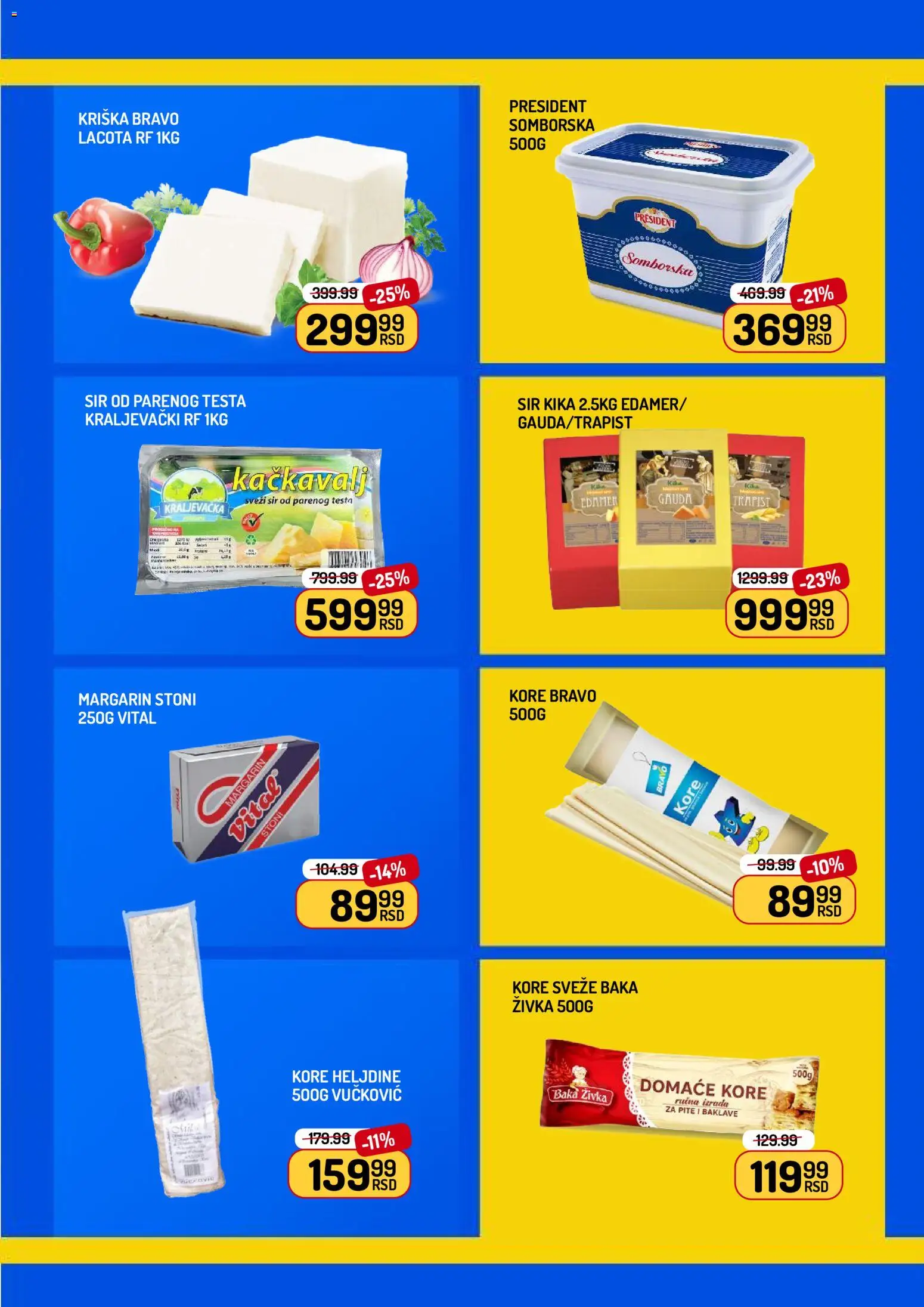 Aman katalog - važi od 24.04.2026 | Strana: 9 | Proizvode: Edamer, Margarin, Sir, Kačkavalj