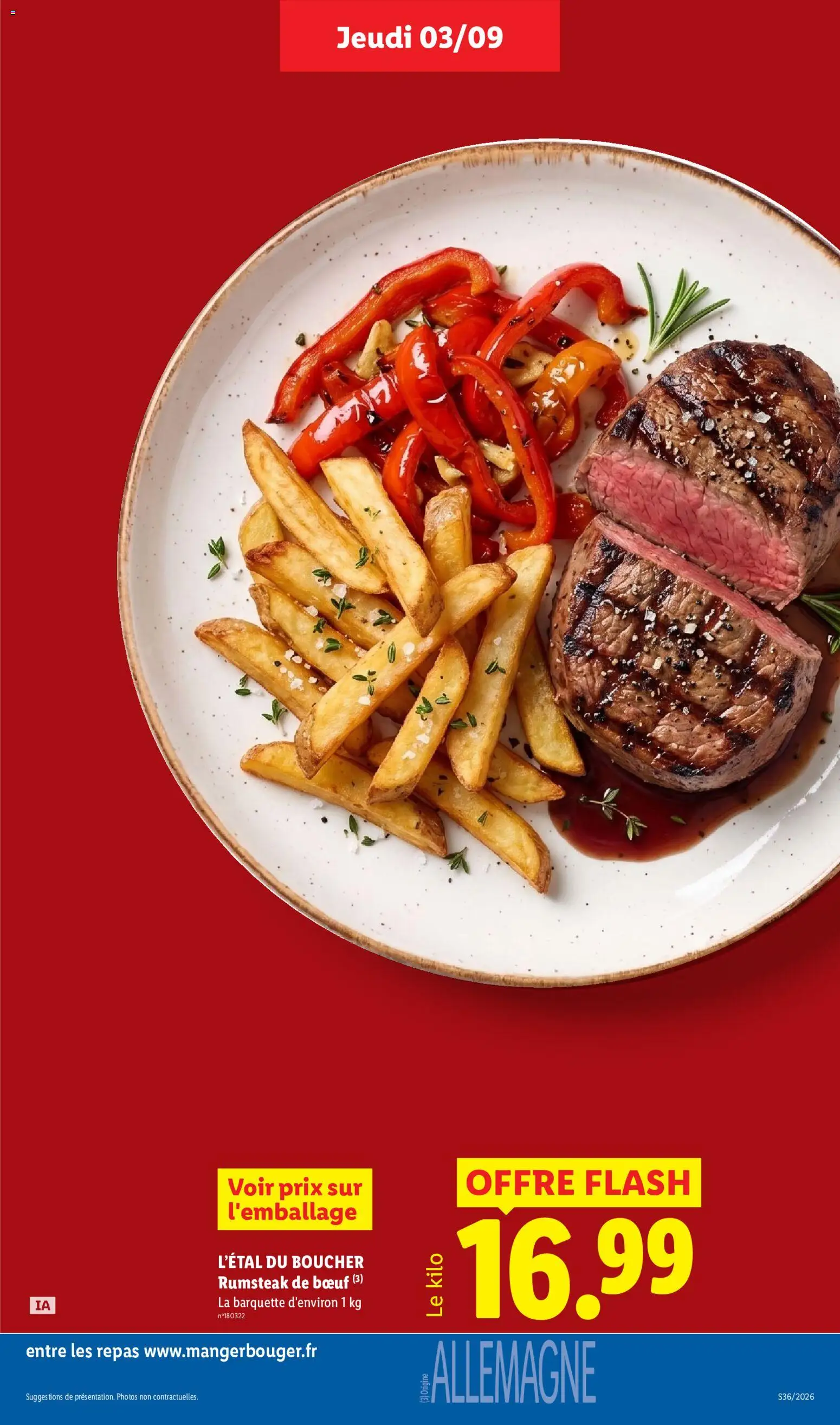 {H1} | Page: 13 | Produits: Steak, Rumsteak