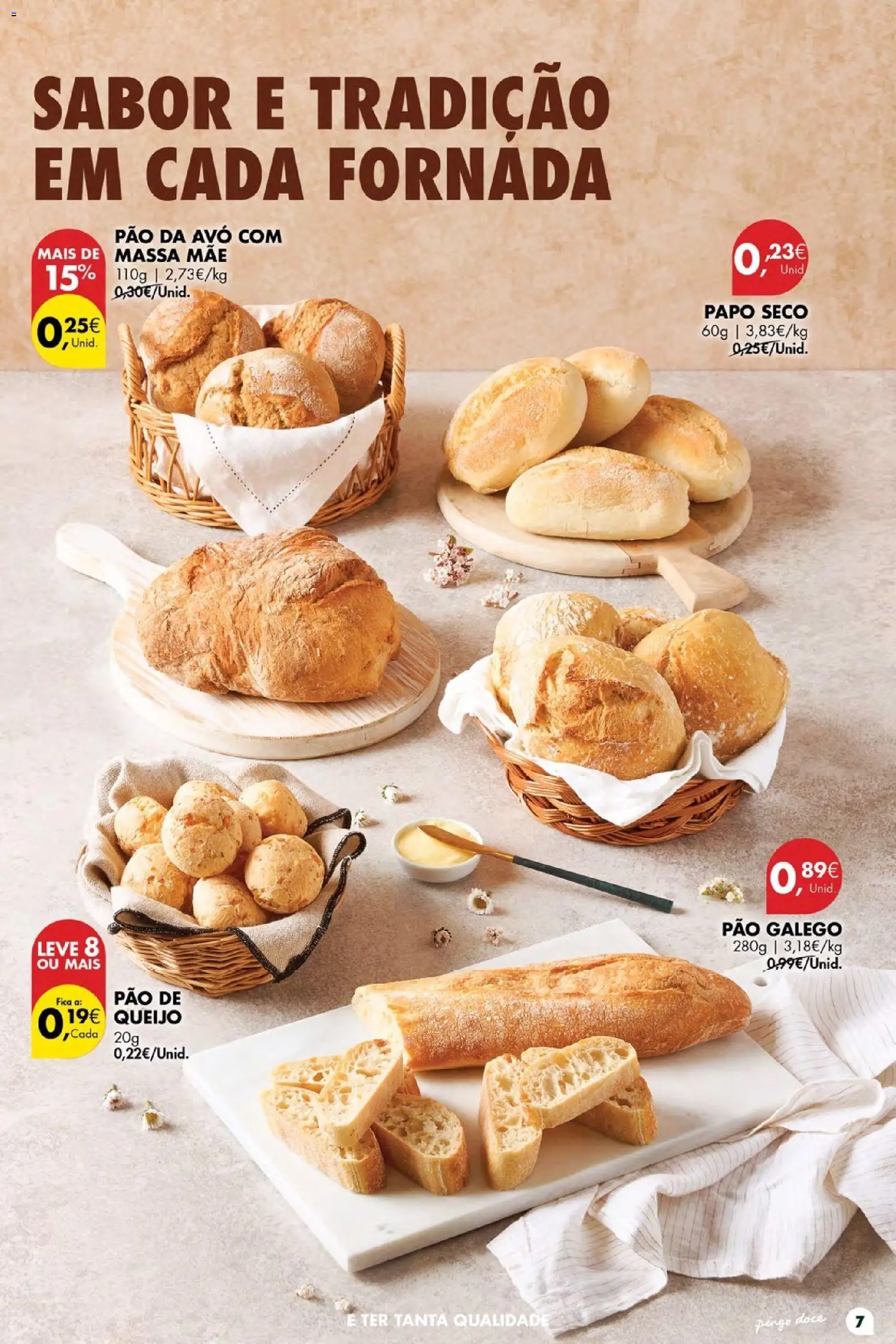 Pingo Doce Poupe Esta Semana Madeira │ válido de 11.06.2026 | Página: 7 | Produtos: Pão de queijo, Queijo, Pão, Massa