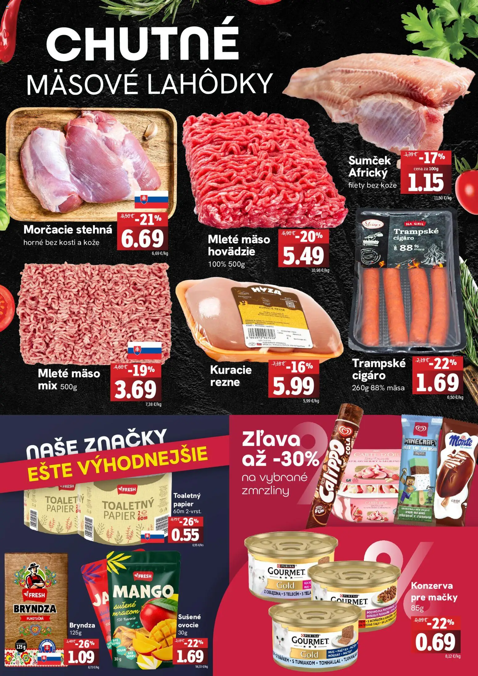Nové Fresh akcie – leták je platný od 18.06.2026 | Strana: 2 | Produkty: Gril, Bryndza, Mango, Mleté mäso