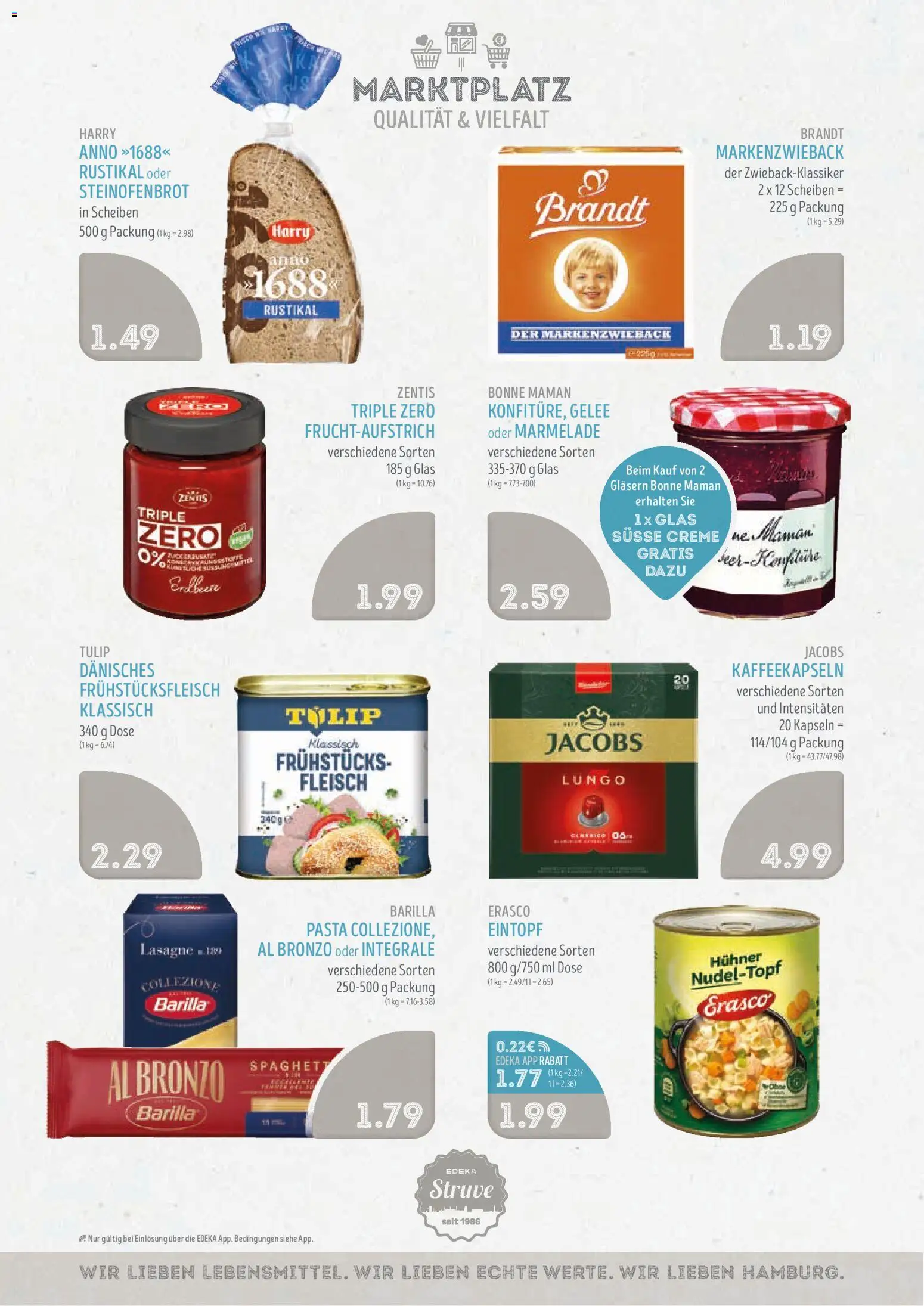 Edeka Struve Prospekt – gültig ab 10.08.2026 | Seite: 10 | Produkte: Creme, Erasco, Fleisch, Bonne maman