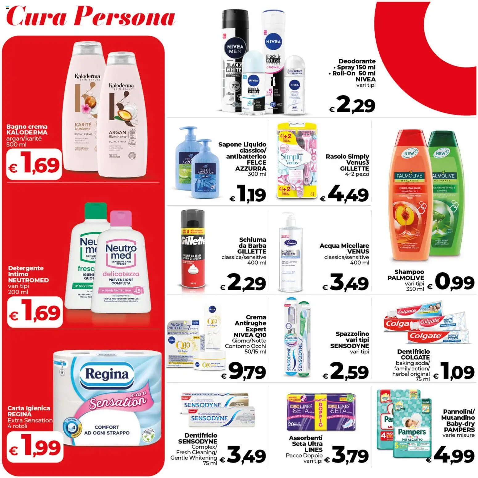 Volantino COOP del 07.04.2026 | Pagina: 22 | Prodotti: Deodorante, Spazzolino, Detergente, Pampers