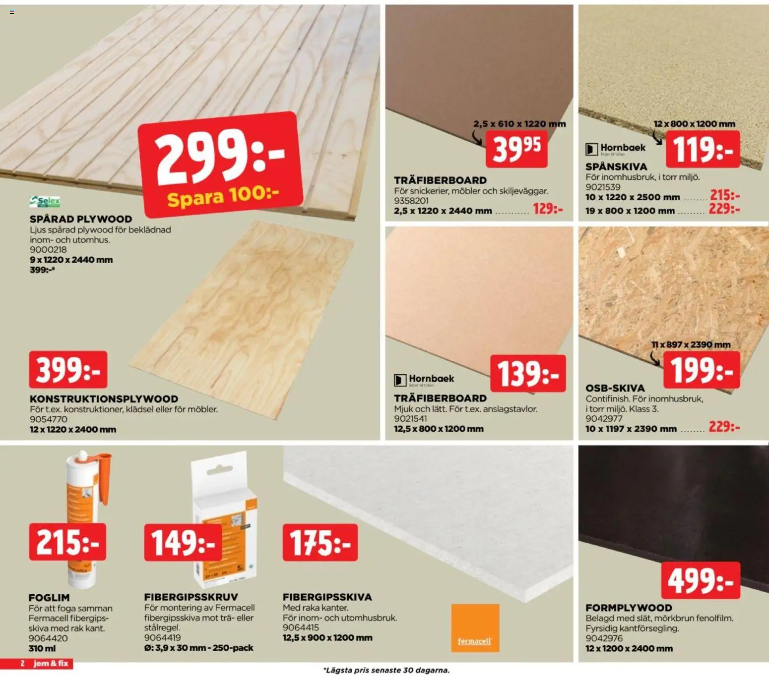 Jem & Fix reklamblad aktuell från 19/10/2026 | Sida: 2 | Produkter: Ljus