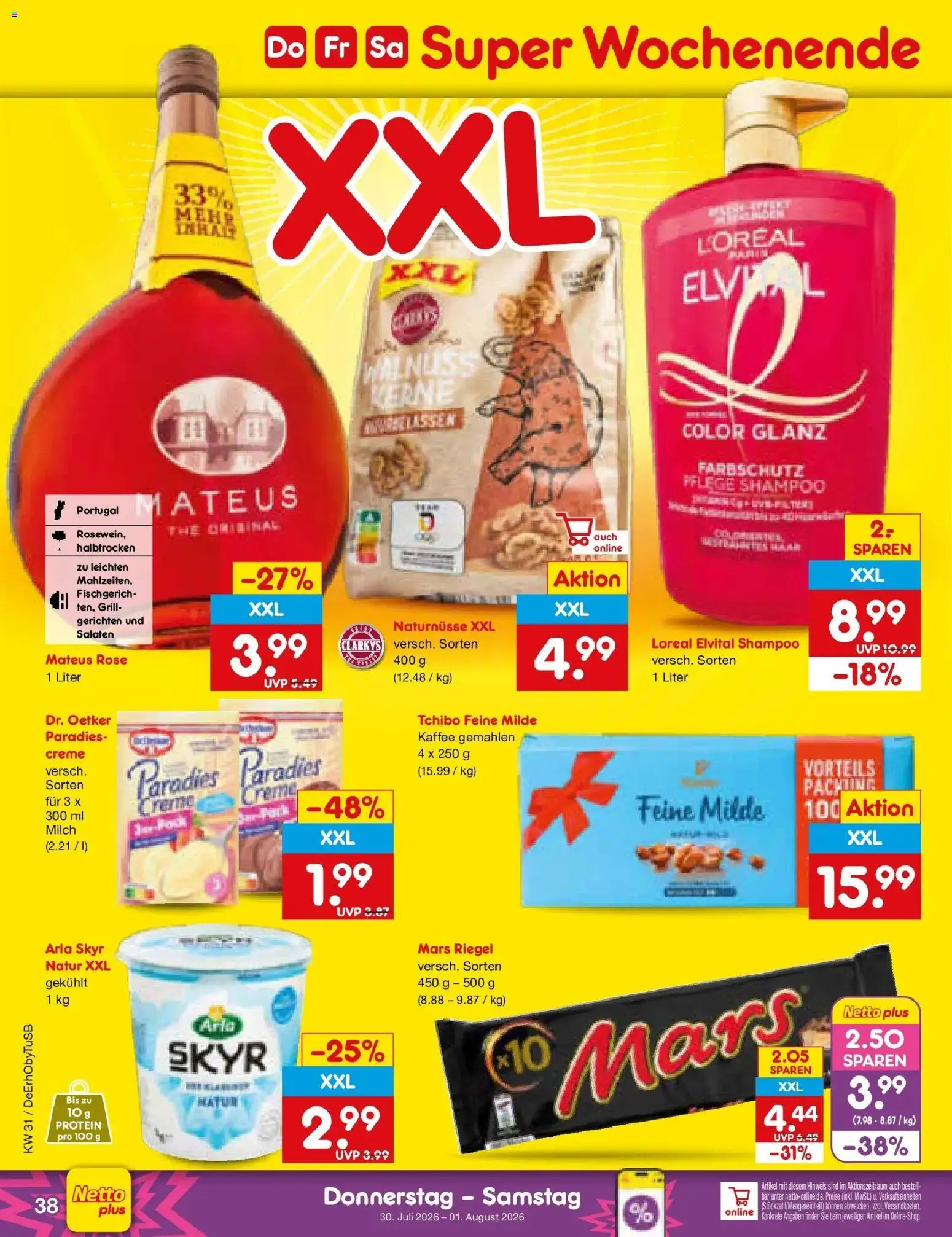 Netto Marken-Discount Prospekt Mauern – gültig ab 27.07.2026 | Seite: 55 | Produkte: Milch, Creme, Mars, Arla skyr