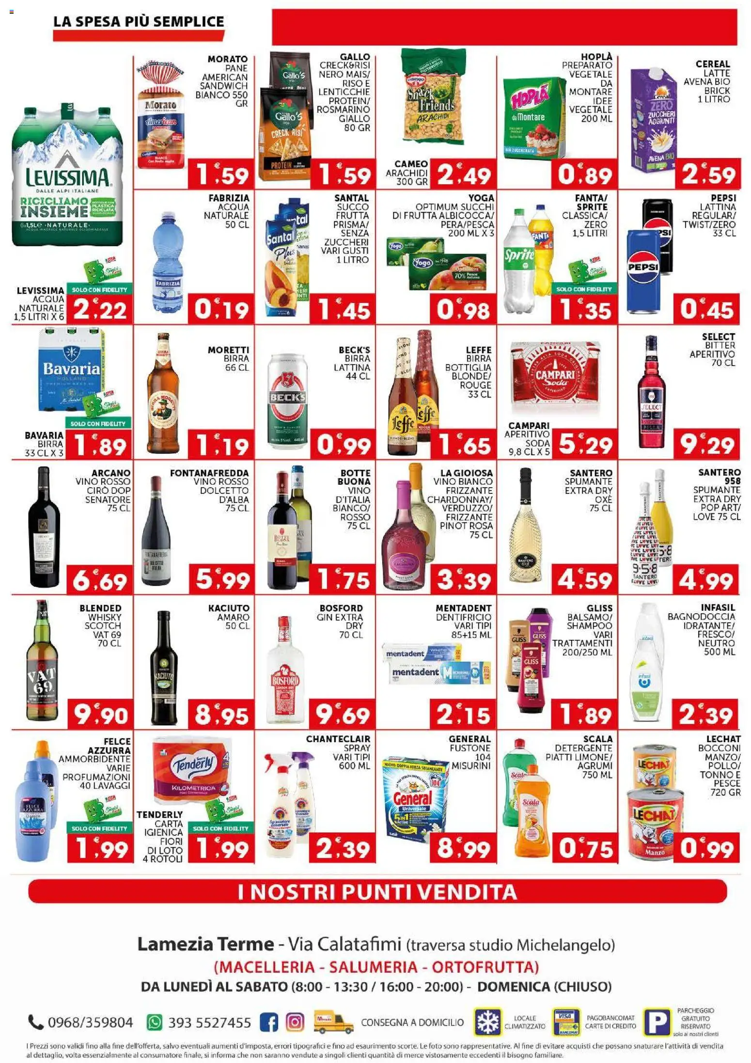 Volantino SISA del 29/10/2026 | Pagina: 4 | Prodotti: Shampoo, Rosmarino, Dentifricio, Aperitivo