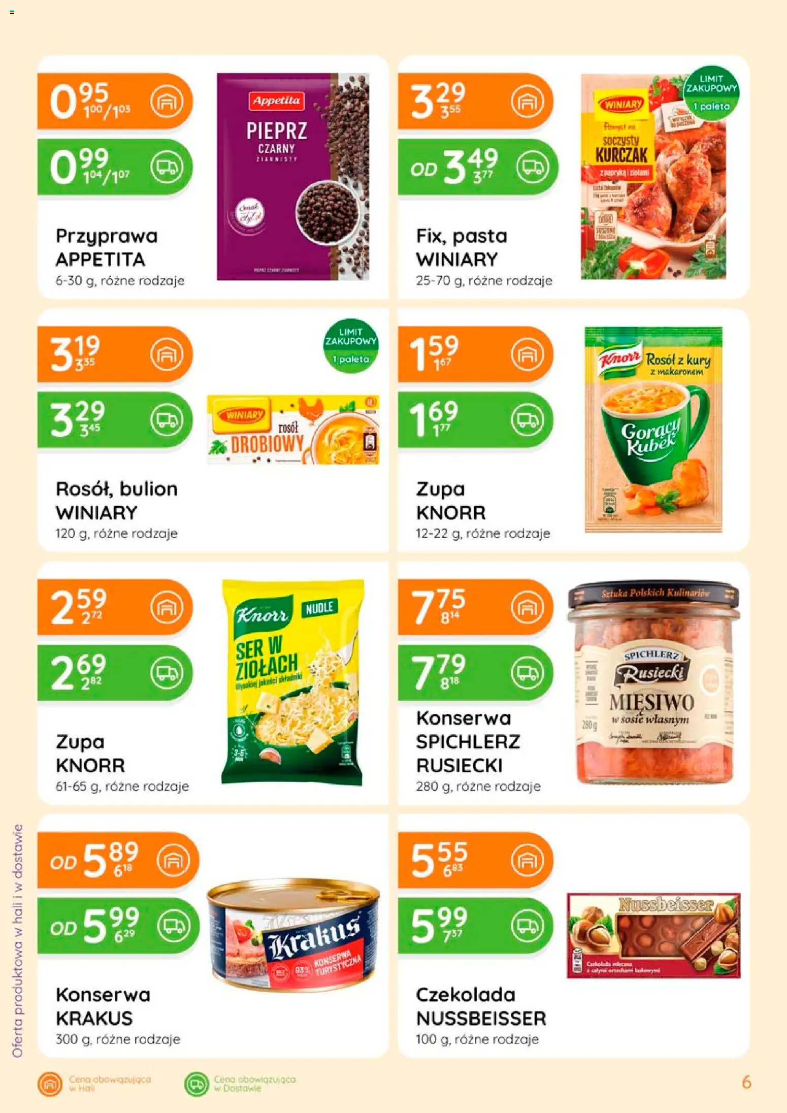 Eurocash gazetka - Ofensywa Spożywcza od 06.08.2026 | Strona: 6 | Produkty: Gorący kubek, Papryka, Bulion, Pasta