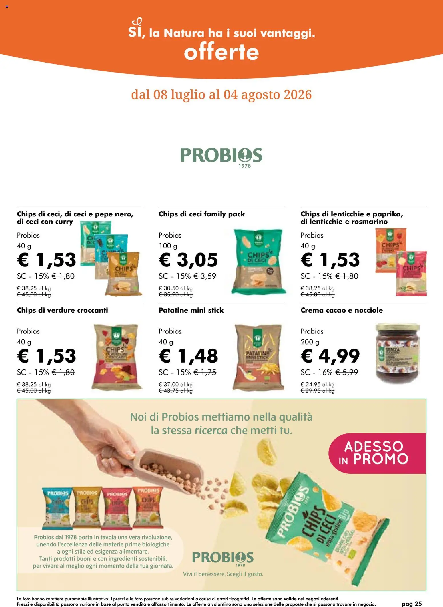 Volantino Natura Sì del 08/07/2026 | Pagina: 25