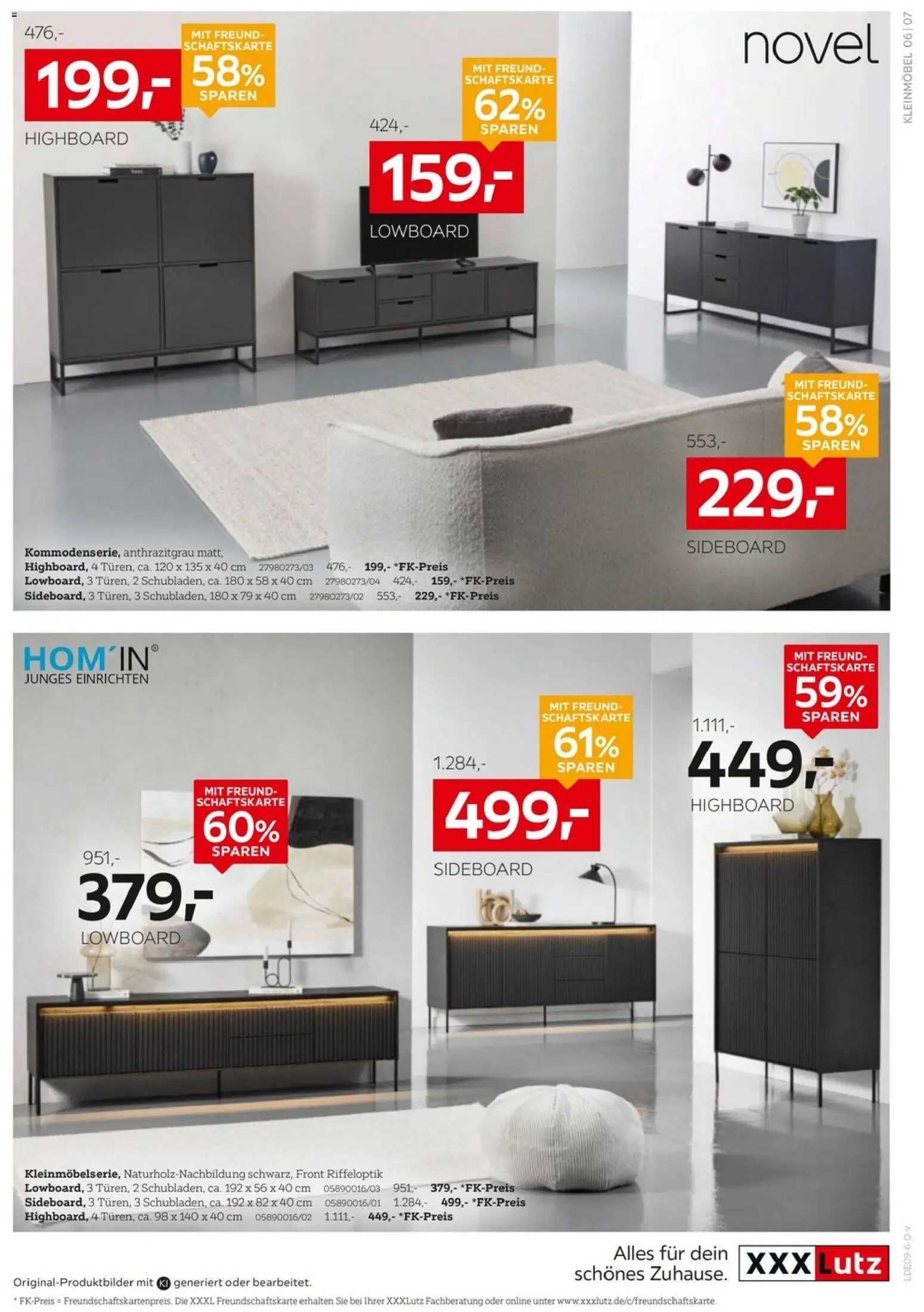 XXXLutz Aufbewahrung & Deko – gültig ab 12.09.2026 | Seite: 7 | Produkte: Sideboard, Lowboard, HIghboard