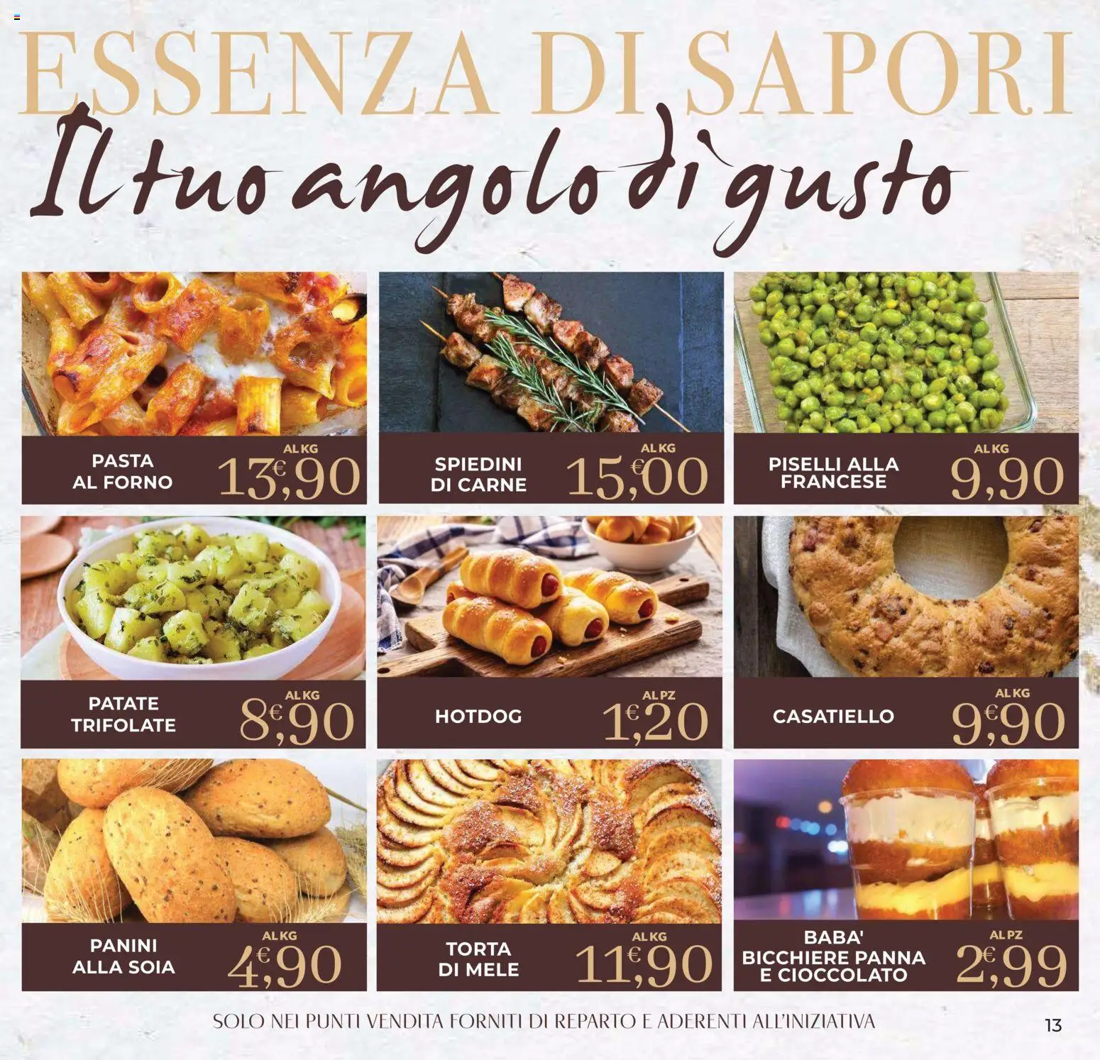Volantino Eté del 02/10/2026 | Pagina: 13 | Prodotti: Panna, Patate, Pasta, Bicchiere