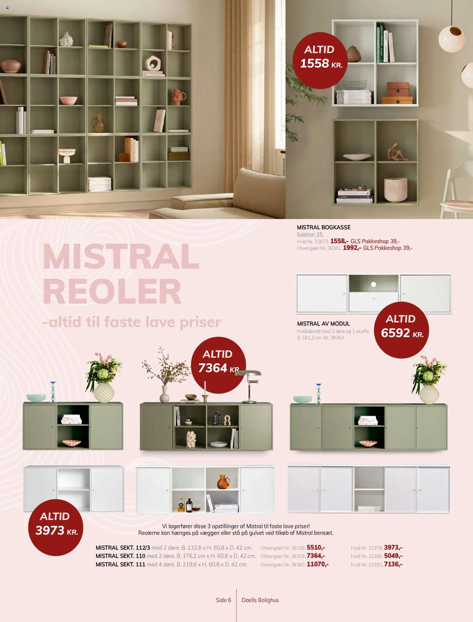Daells Bolighus tilbudsavis – gyldig fra 29/07/2026 | Side: 6 | Produkter: Reoler