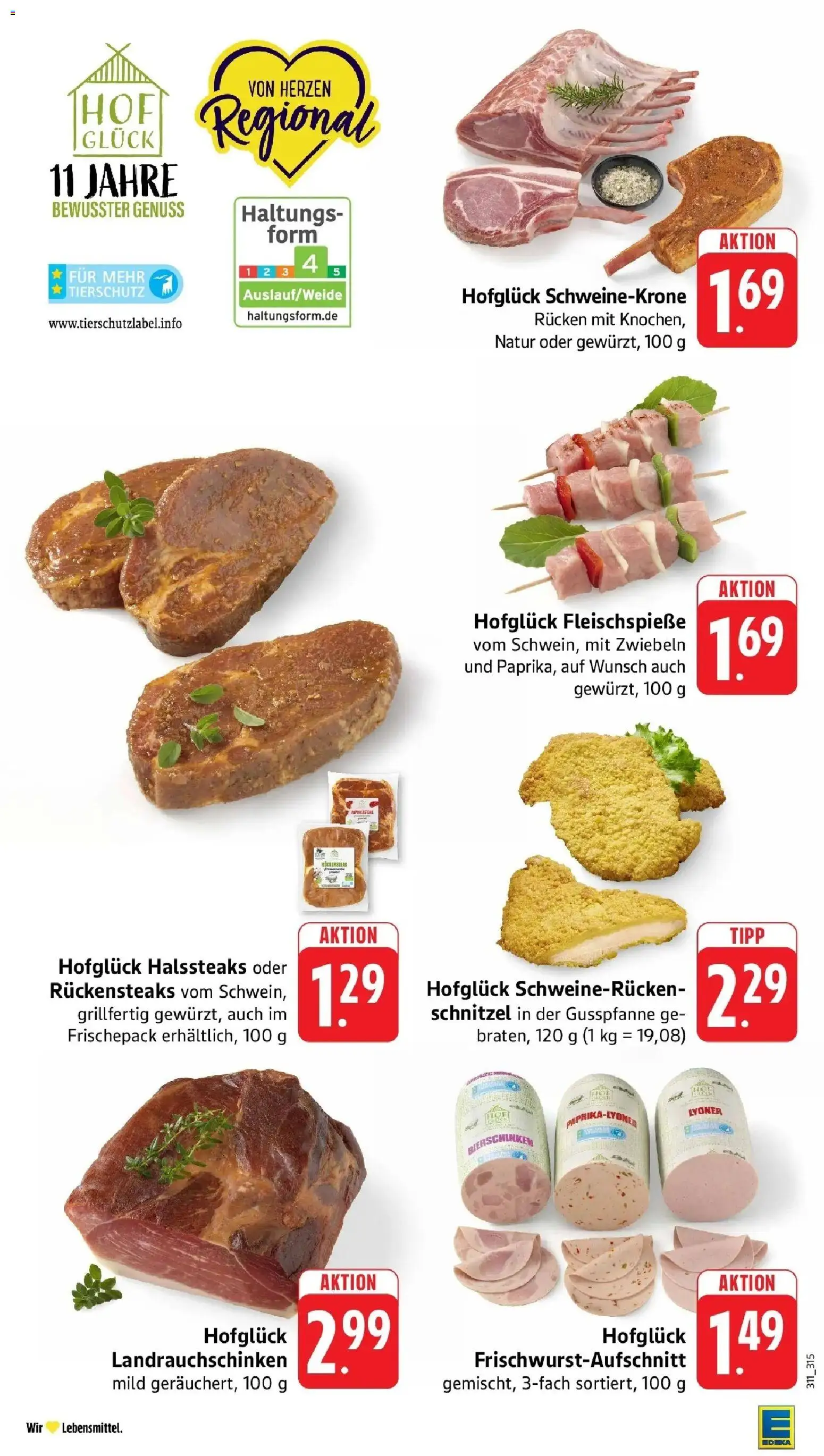 Edeka prospekt Ettenheim – gültig ab 08.06.2026 | Seite: 9 | Produkte: Schnitzel, Zwiebeln, Schweinerucken