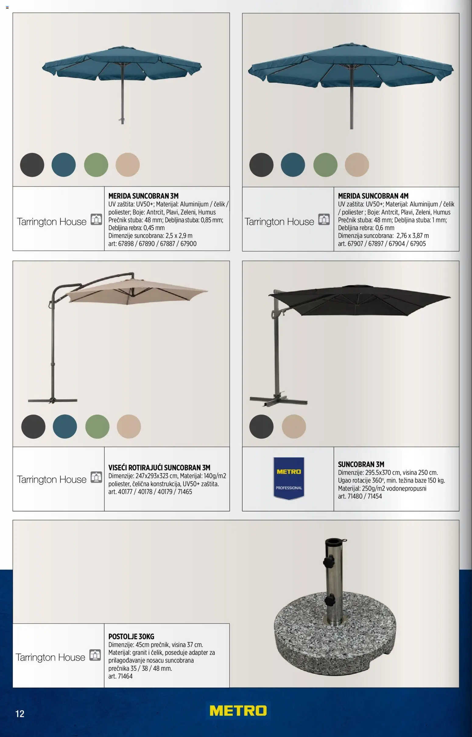 Metro katalog - važi od 01.05.2026 | Strana: 12 | Proizvode: Adapter, Suncobran
