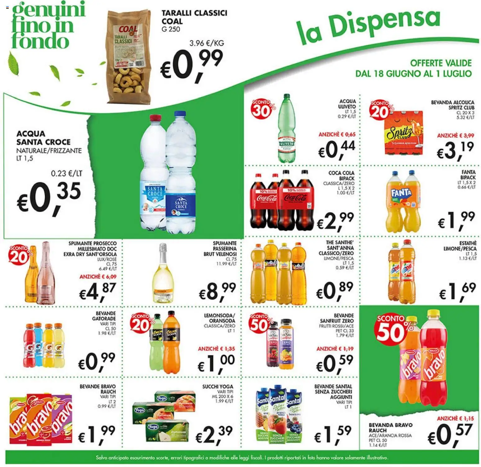 Volantino Coal del 18.06.2026 | Pagina: 13 | Prodotti: Prosecco, The, Fanta, Coca Cola