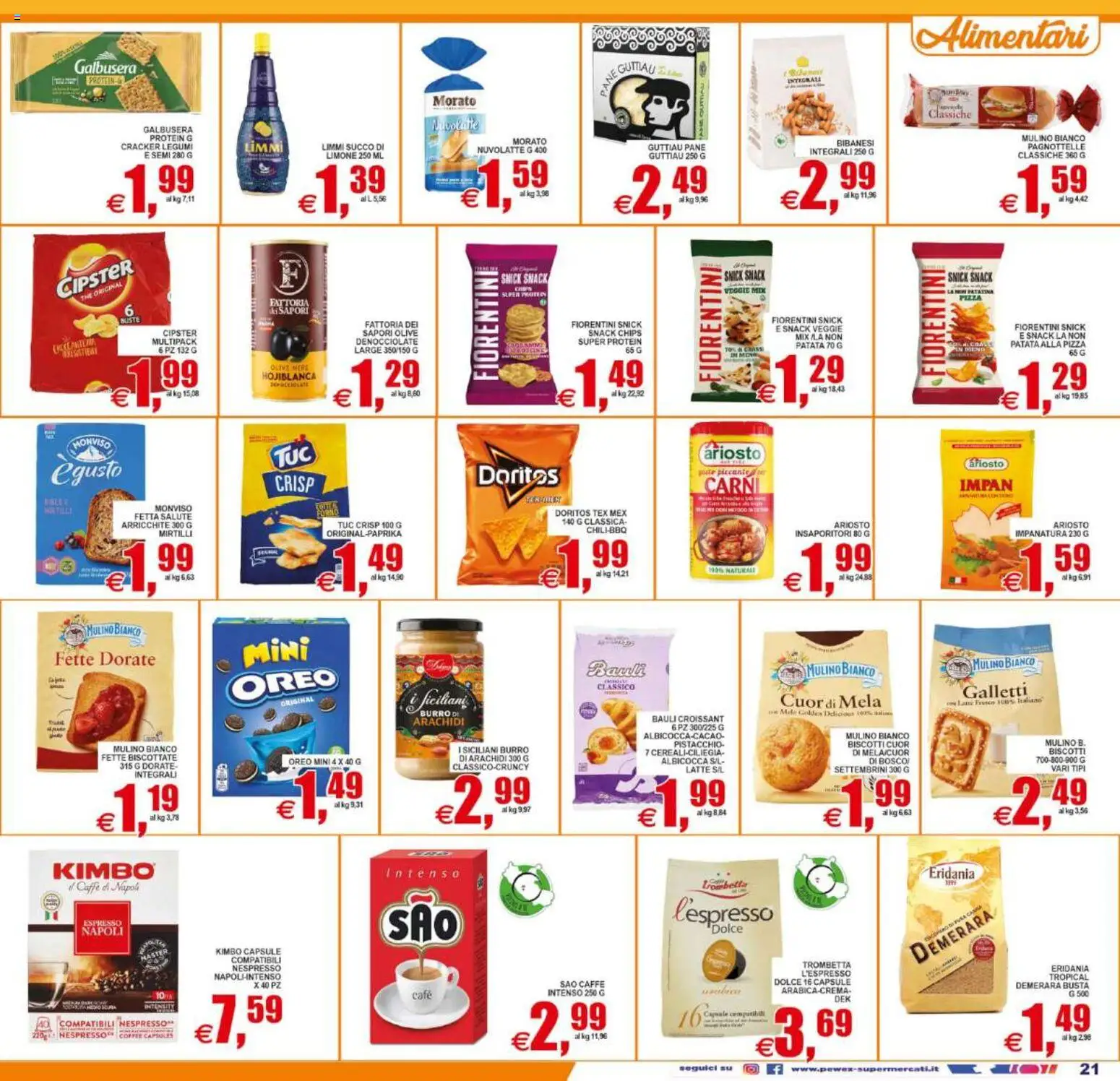 Volantino Pewex del 12/08/2026 | Pagina: 21 | Prodotti: Legumi, Succo, Mele, Cracker