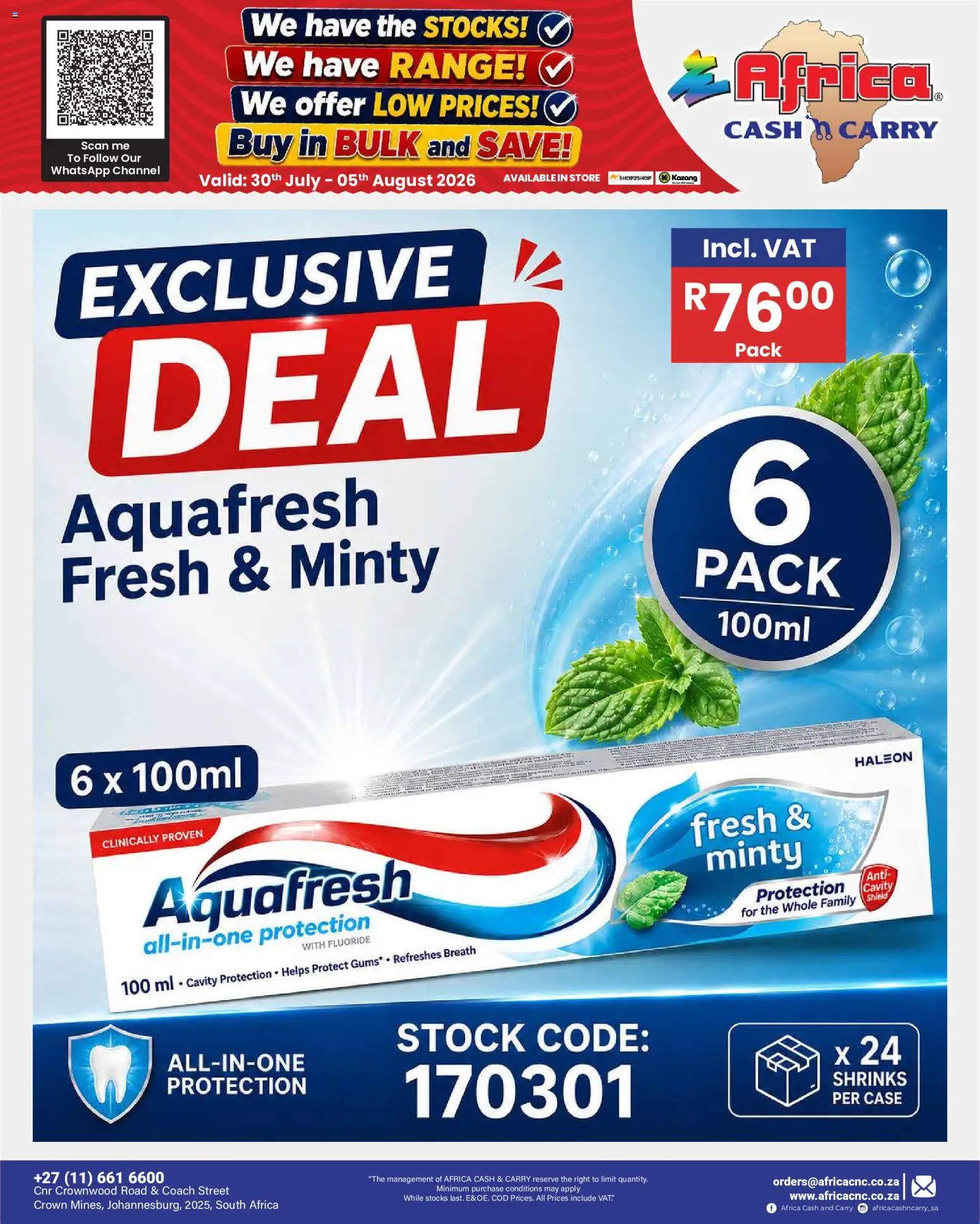 New Africa Cash & Carry catalogue – valid from 30/07/2026 | Page: 15