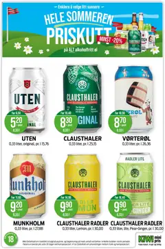 Forhåndsvisning av CLAUSTHALER RADLER, 0,33 liter, Lemon gyldig fra 27.04.2026 | Side: 24