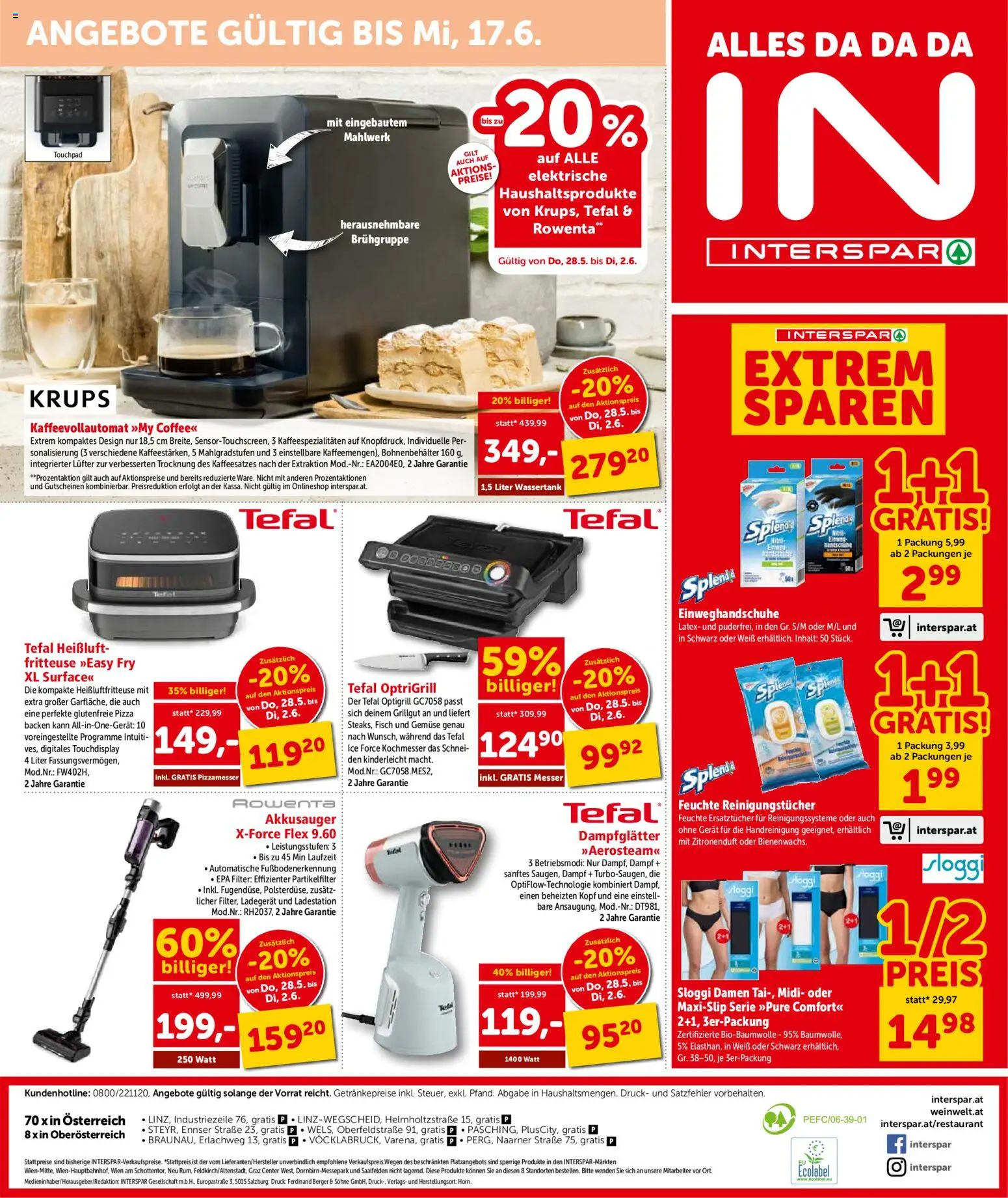 Interspar Flugblatt - Oberösterreich gültig ab 29.05.2026 | Seite: 16 | Produkte: Gemüse, Pizza, Fisch, Reinigungstücher